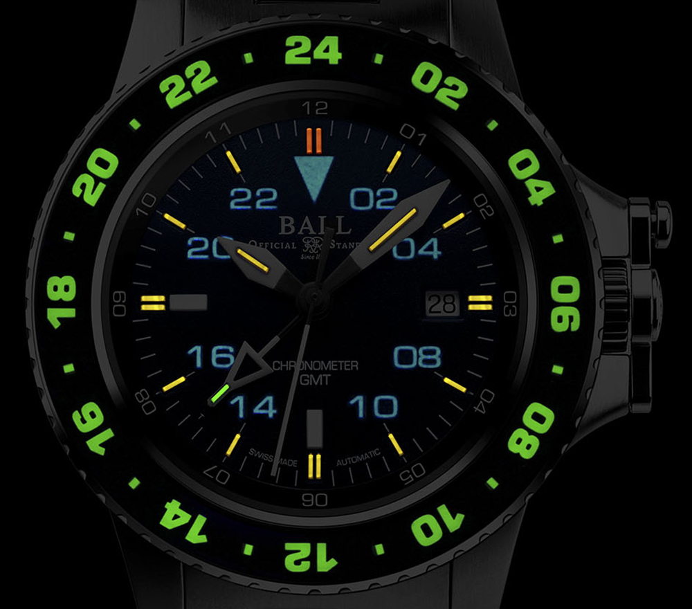 Ball DG2016A-SC-BK AeroGMT zegarek klasyczny Engineer Hydrocarbon - miniatura 4