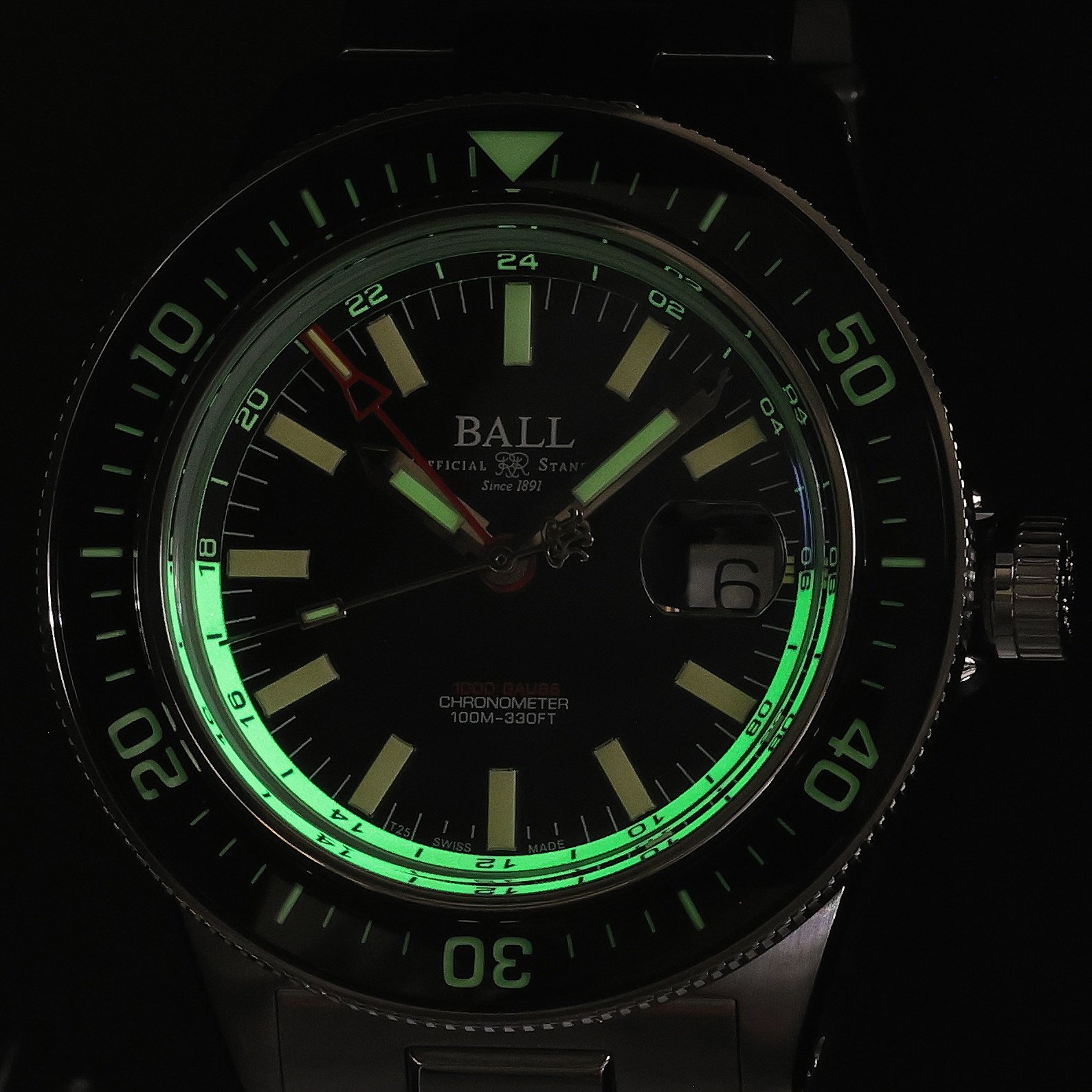 zegarek Ball DG3008C-S2CJ-BK automatyczny męski Engineer III Engineer III Hurricane Hunters 40mm - miniatura 5