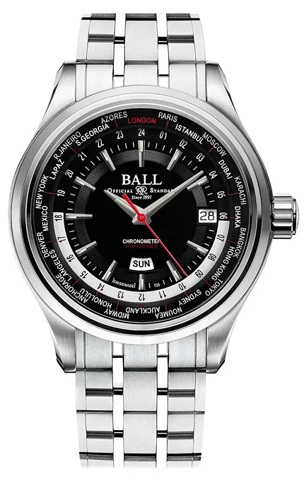 Ball GM2020D-S1CJ-BK Trainmaster Worldtime - zdjęcie 1