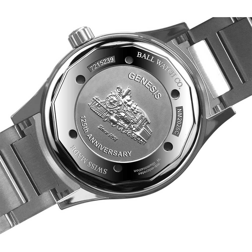 Ball NM2026C-S7-BK zegarek srebrny klasyczny Engineer II bransoleta - miniatura 5