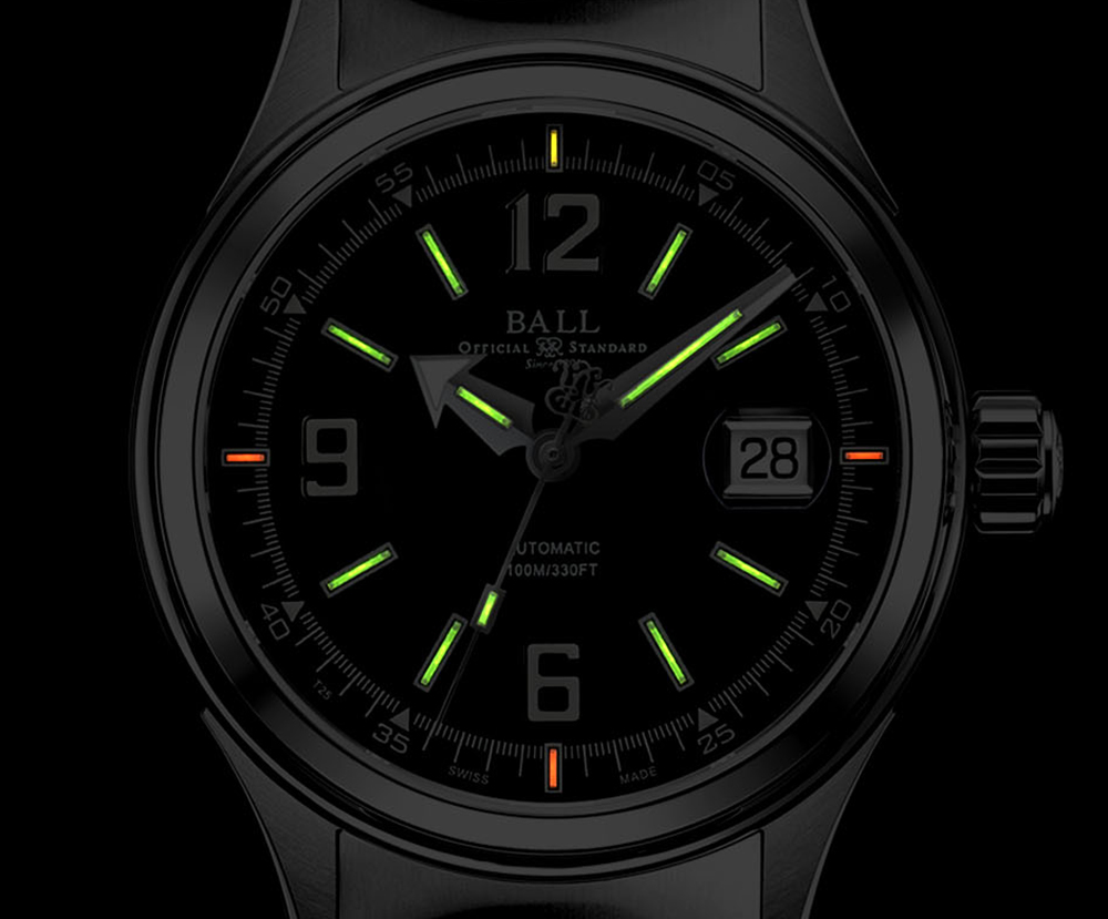Ball NM2088C-S2J-WHBK zegarek srebrny klasyczny Fireman bransoleta - miniatura 5