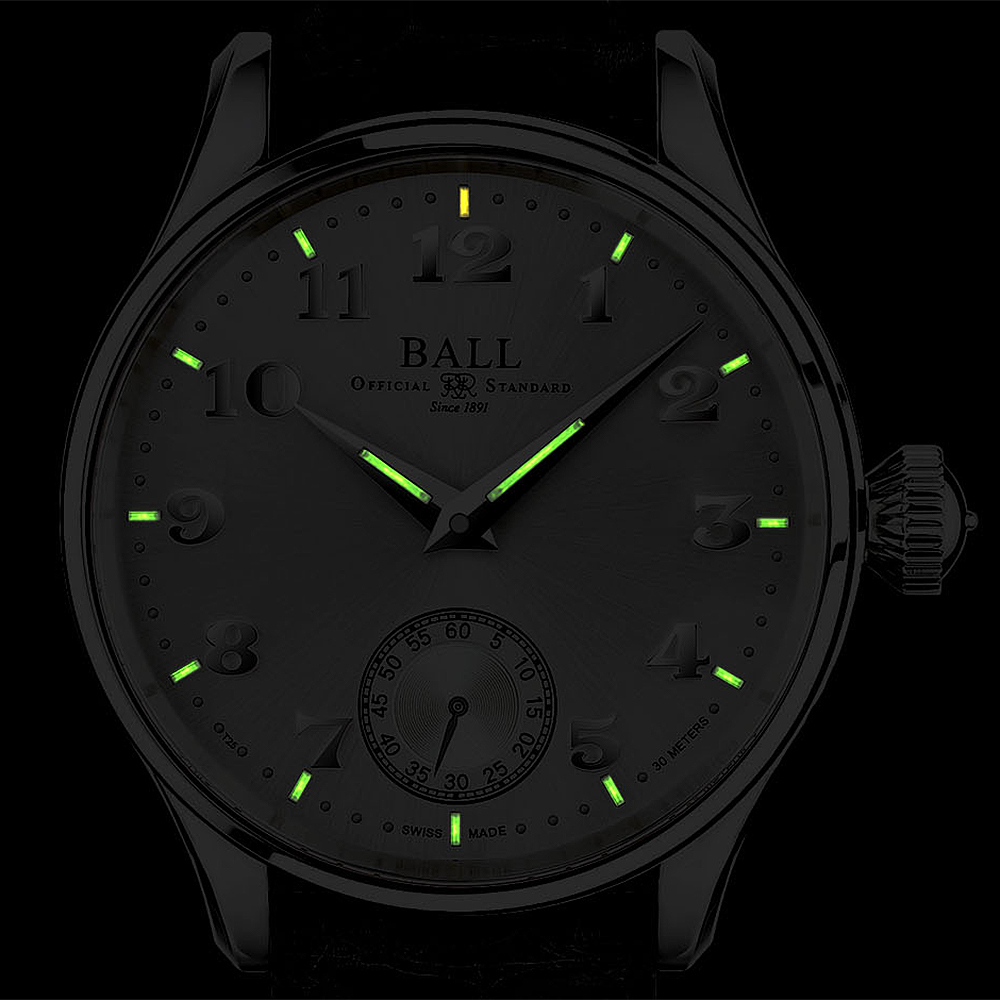 Ball NM3038D-LL2J-WH męski zegarek Trainmaster pasek - miniatura 3