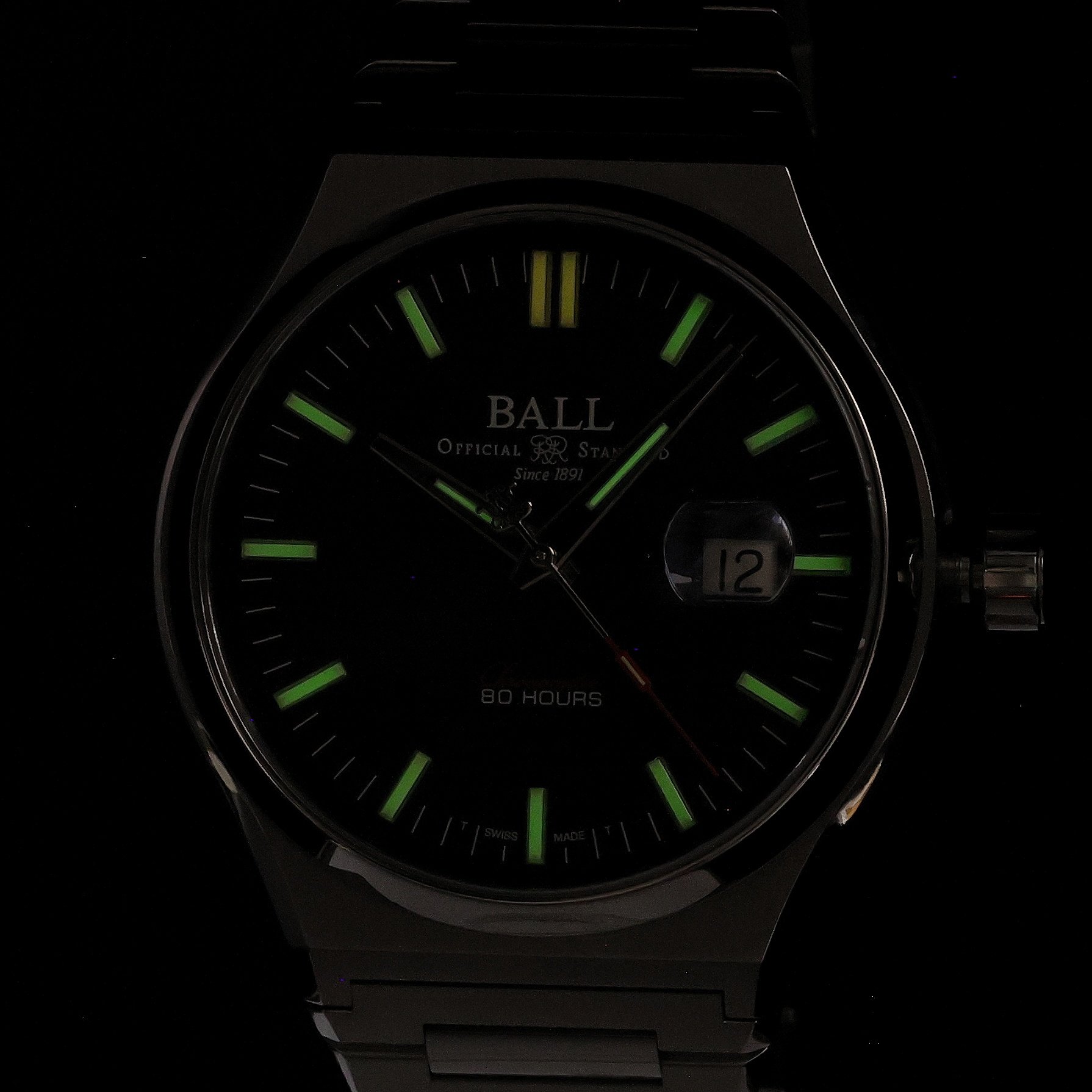 zegarek Ball NM9352C-S1C-BK automatyczny męski Roadmaster Roadmaster M Perseverer 43mm - miniatura 5