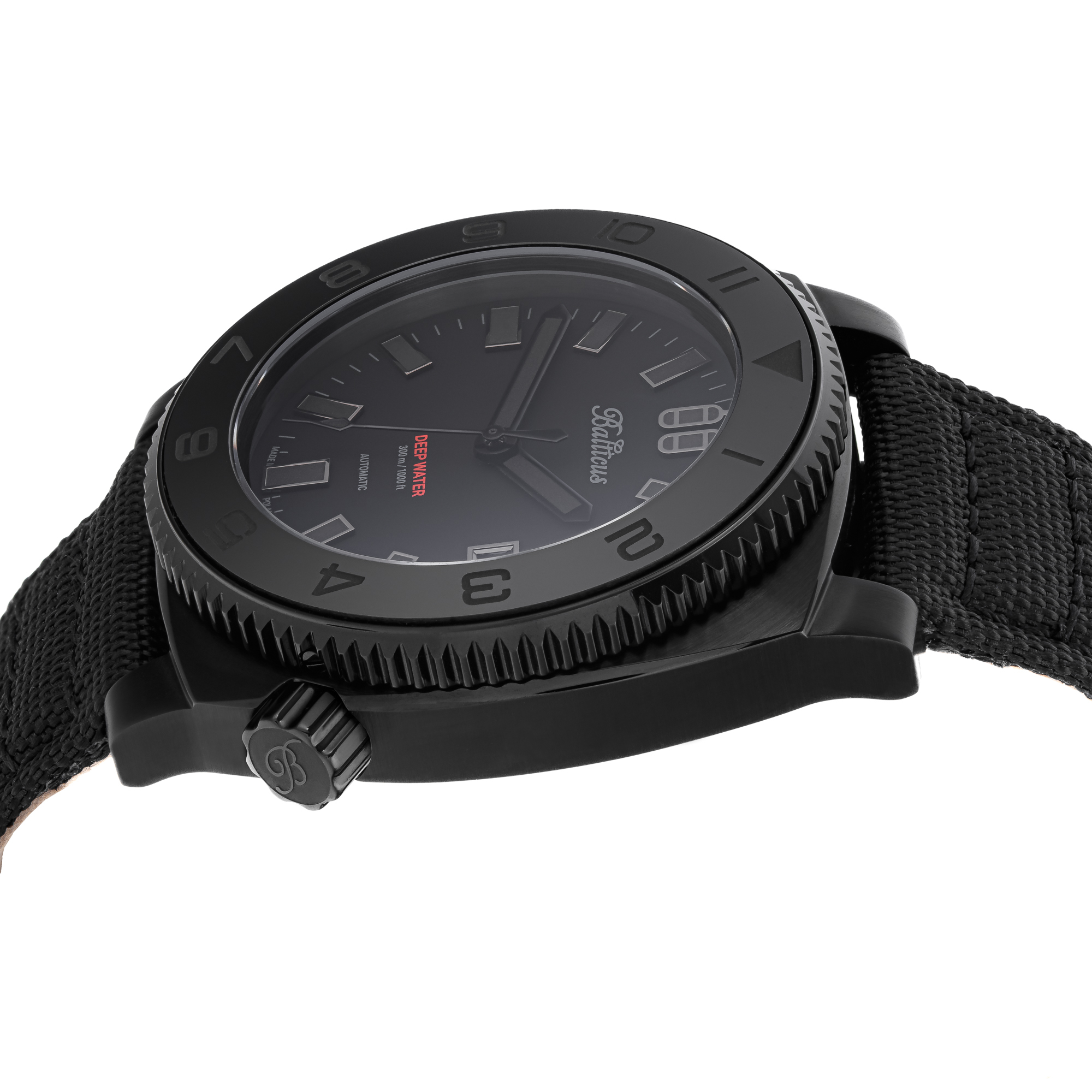 zegarek Balticus BAL-DWUB automatyczny męski Deep Water Deep Water - czarny - Limited Edition