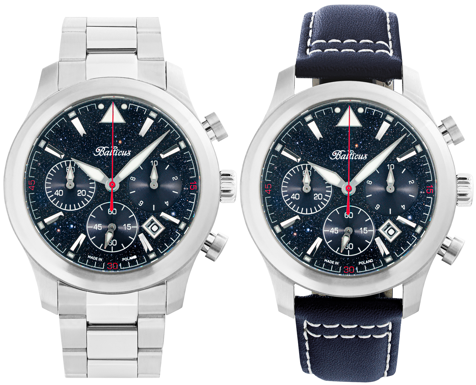 zegarek Balticus BALFSQCHAVE-P Flying Seal 44mm Awenturyn Limited Edition 100szt męski z chronograf Flying Seal - miniatura 3
