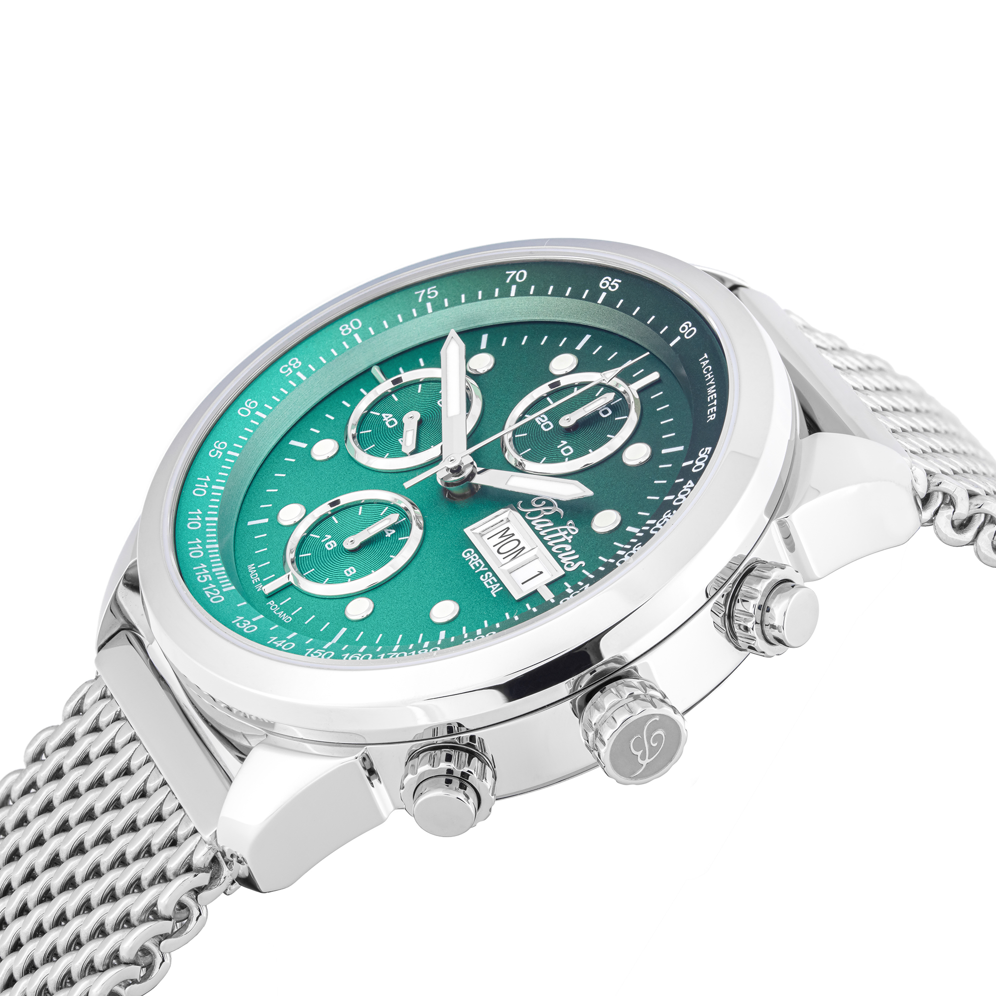 zegarek Balticus BLT-BALGSGRNCH Grey Seal III Chronograph Limited Edition męski z tachometr Grey Seal - miniatura 4