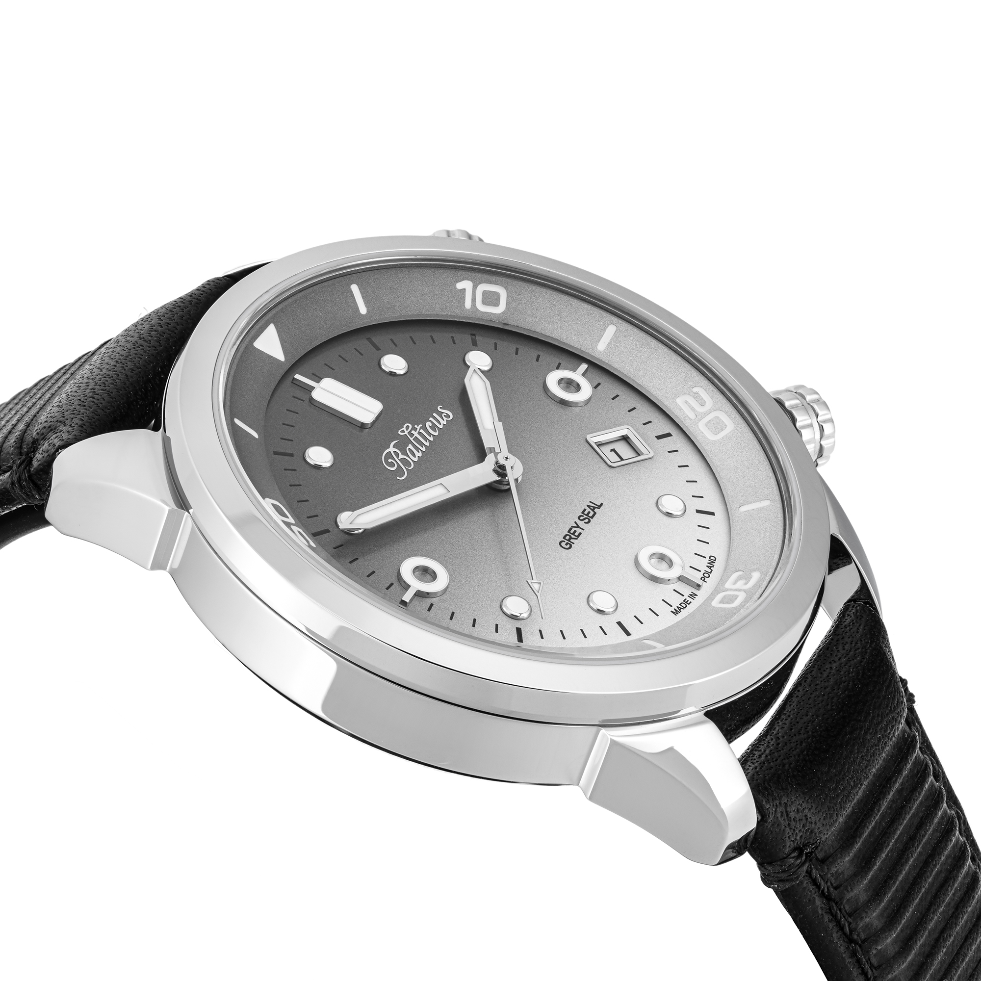 zegarek Balticus BLT-BALGSRG srebrny Grey Seal
