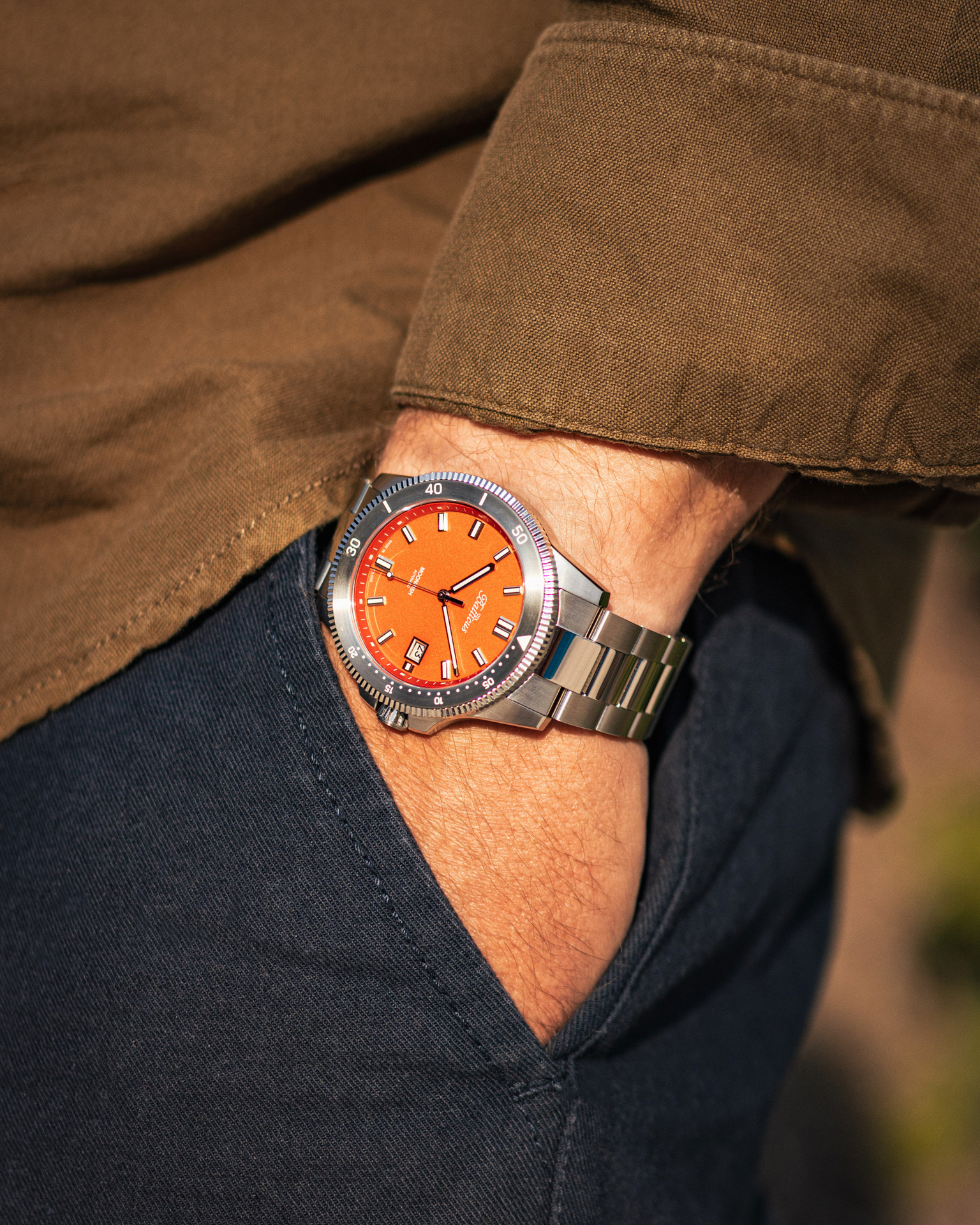 zegarek Balticus BLT-BTMFOR automatyczny męski Moonfish Moonfish - Orange - Limited Edition 70szt - miniatura 6