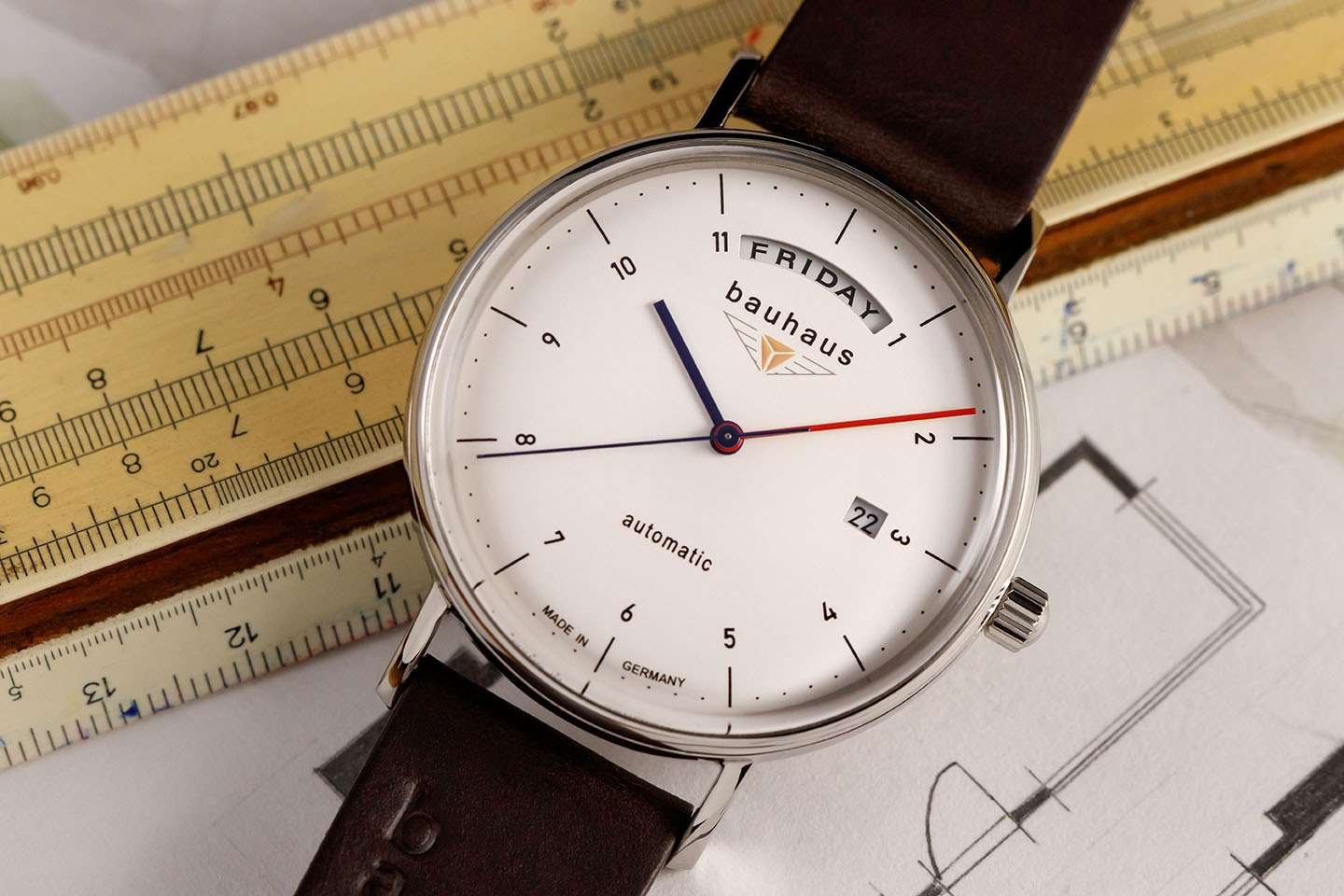 zegarek Bauhaus BA-2162-1 automatyczny męski Automatic 4041338216219 - miniatura 6