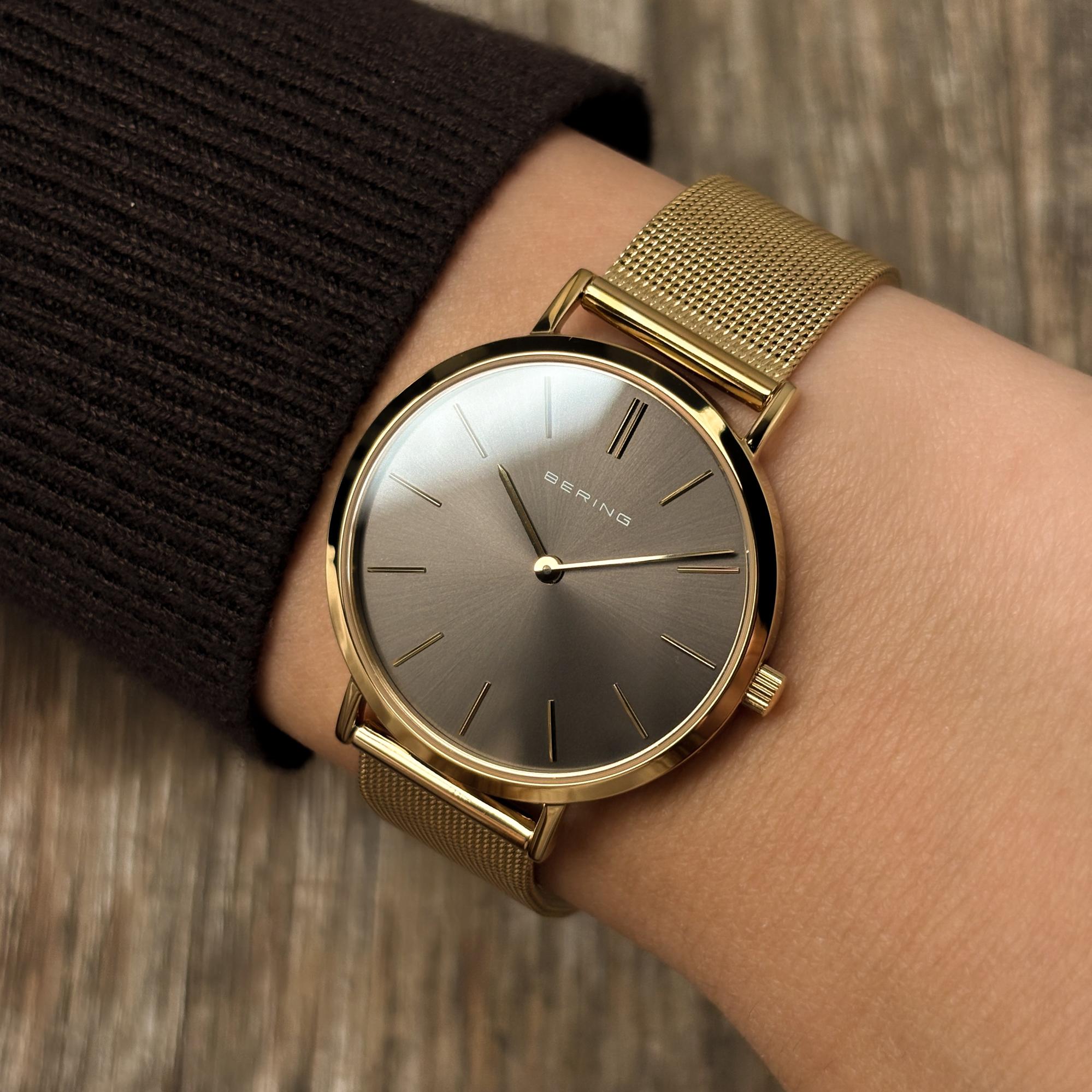 zegarek Bering 14134-339 złoty Classic - miniatura 7