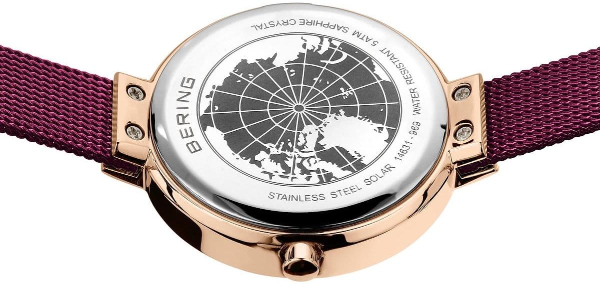 zegarek Bering 14631-969 różowe złoto Solar - miniatura 7
