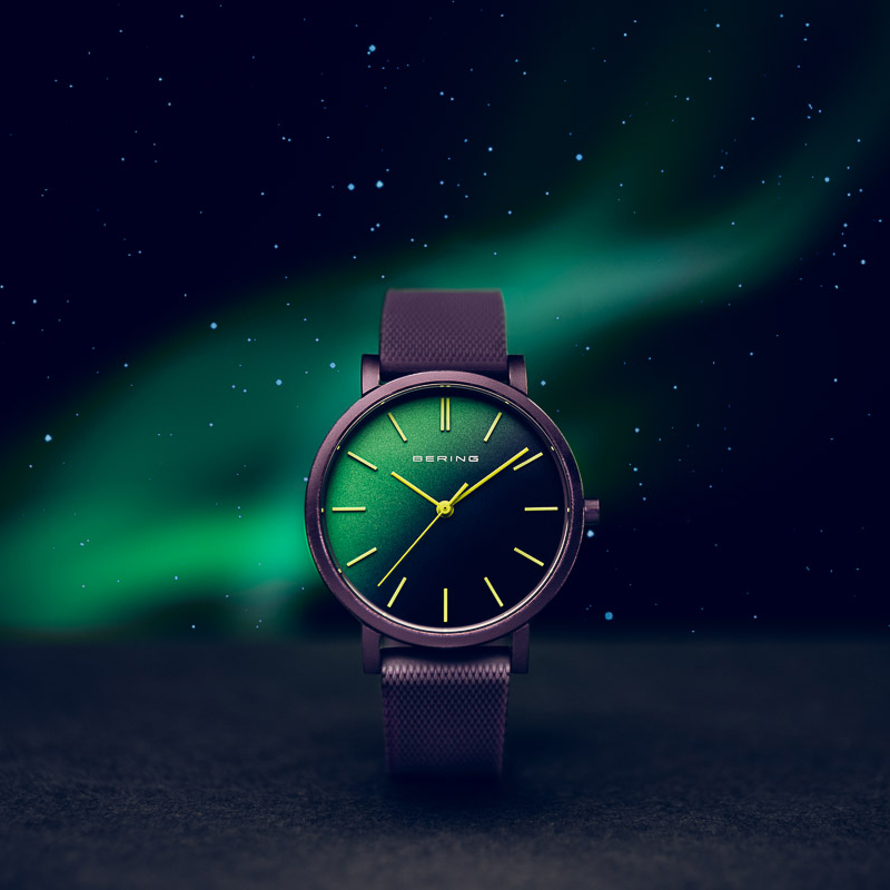Bering 16934-999 zegarek fioletowy klasyczny True Aurora pasek - miniatura 5