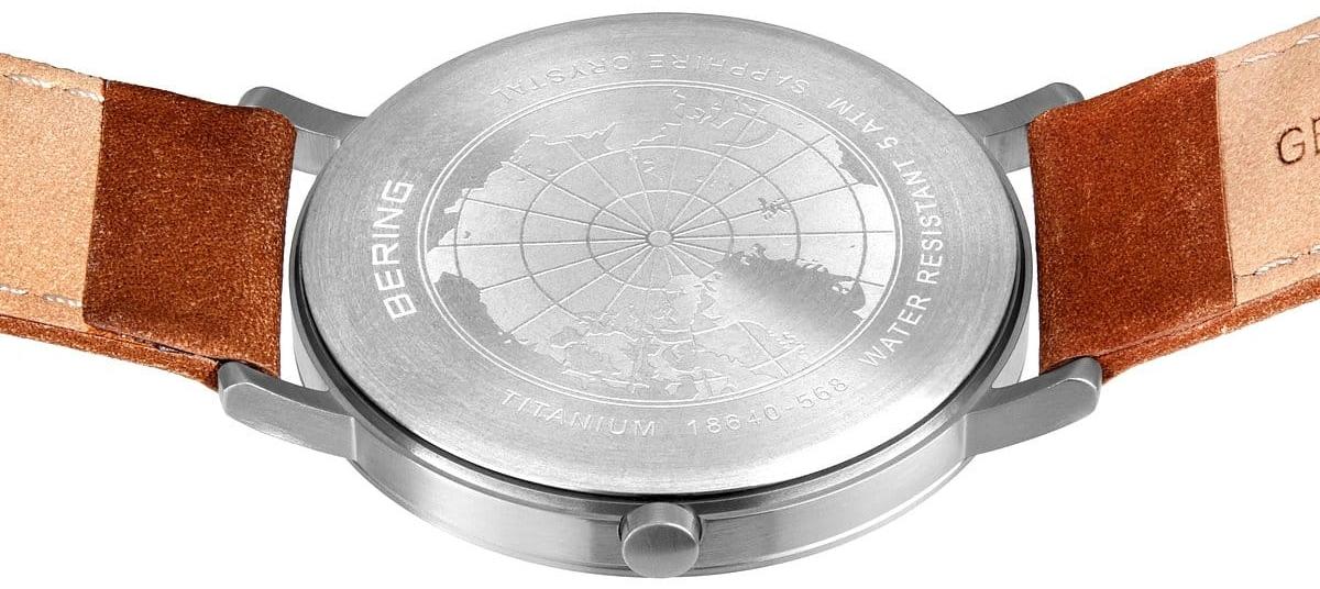 zegarek Bering 18640-568 szary Titanium
