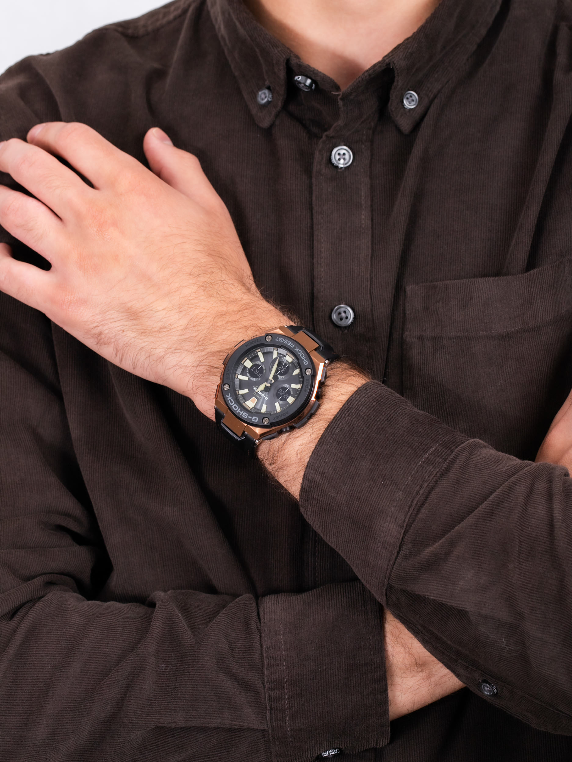 G-Shock GST-W120L-1AER męski zegarek G-SHOCK G-STEEL pasek