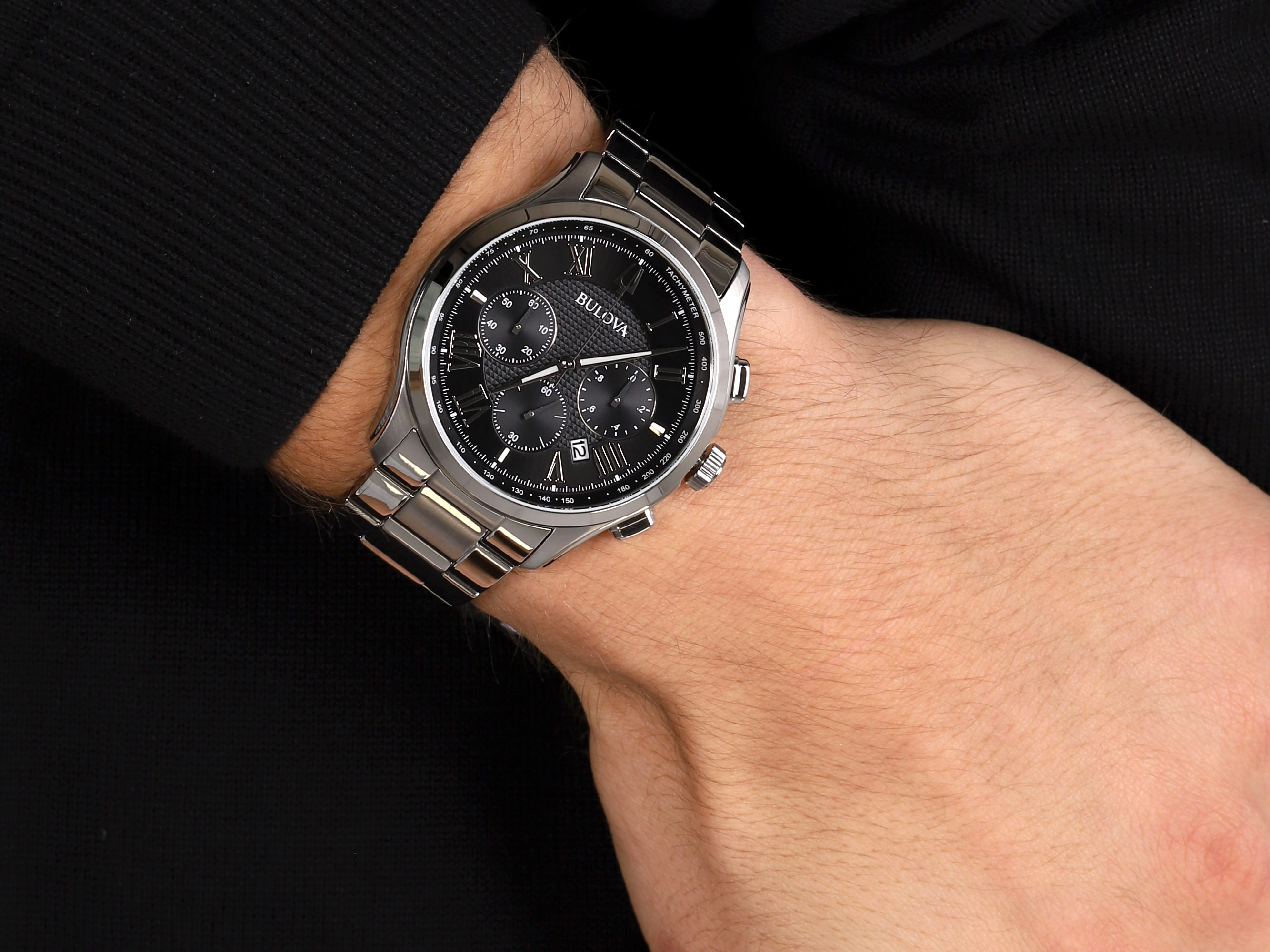 zegarek Bulova 96B288 męski z chronograf Classic - miniatura 4