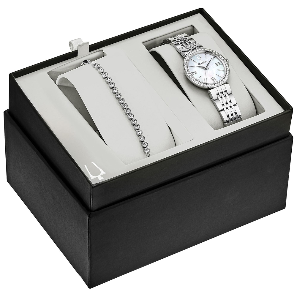 Bulova 96X153 damski zegarek Crystal bransoleta - miniatura 3