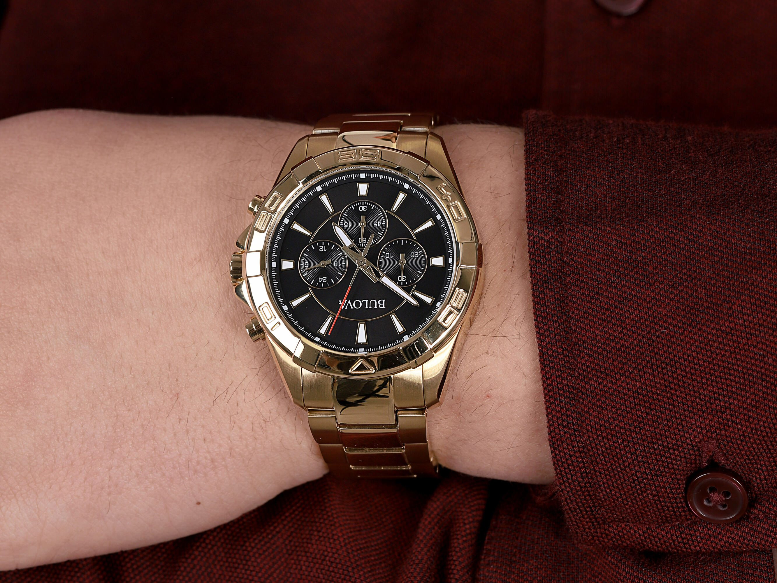 zegarek Bulova 97A139 męski z chronograf Chronograph C - miniatura 4
