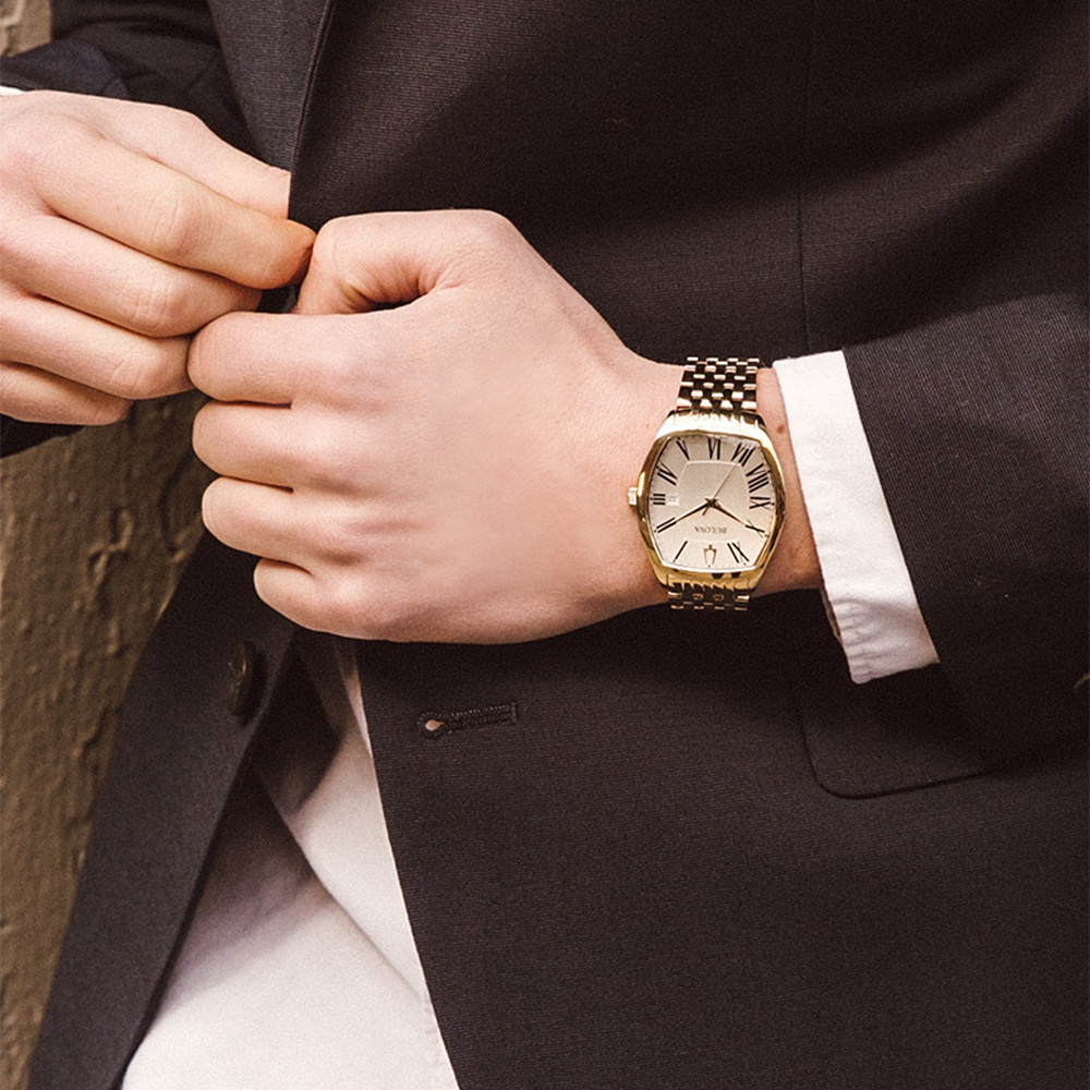 zegarek Bulova 97B174 złoty Classic - miniatura 7