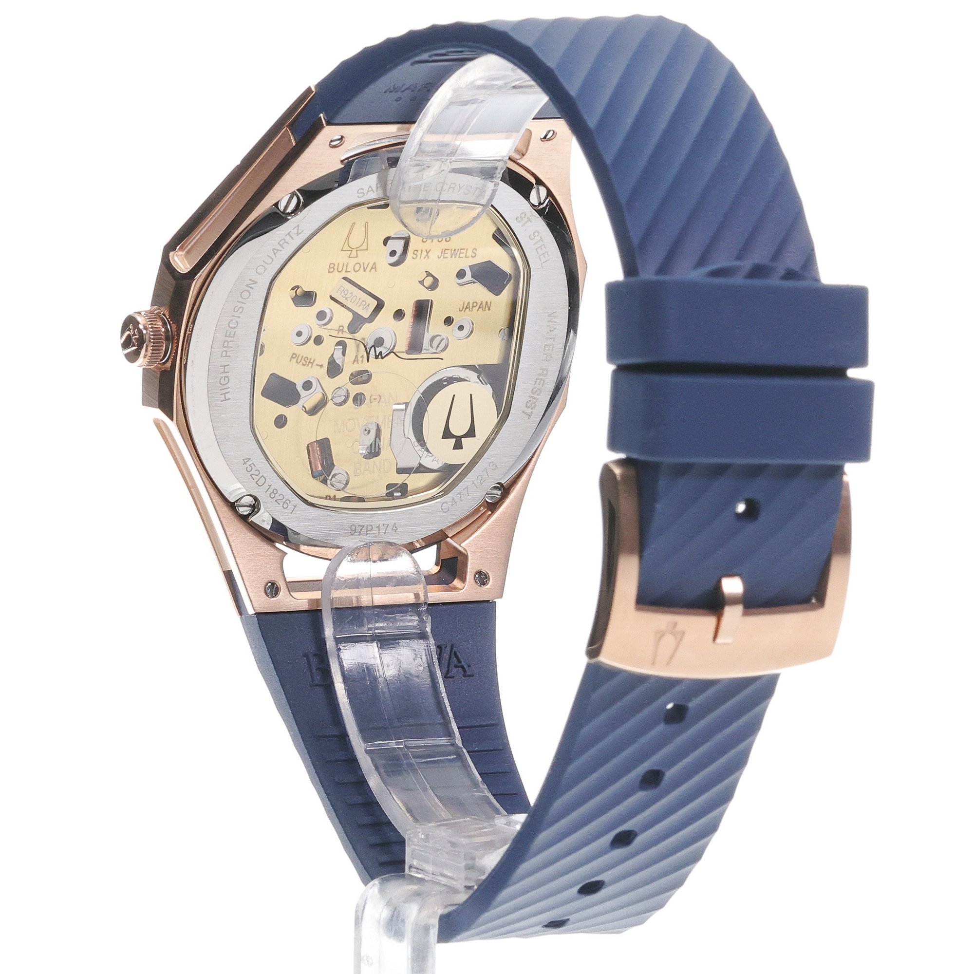 zegarek Bulova 97P174 różowe złoto CURV - miniatura 4