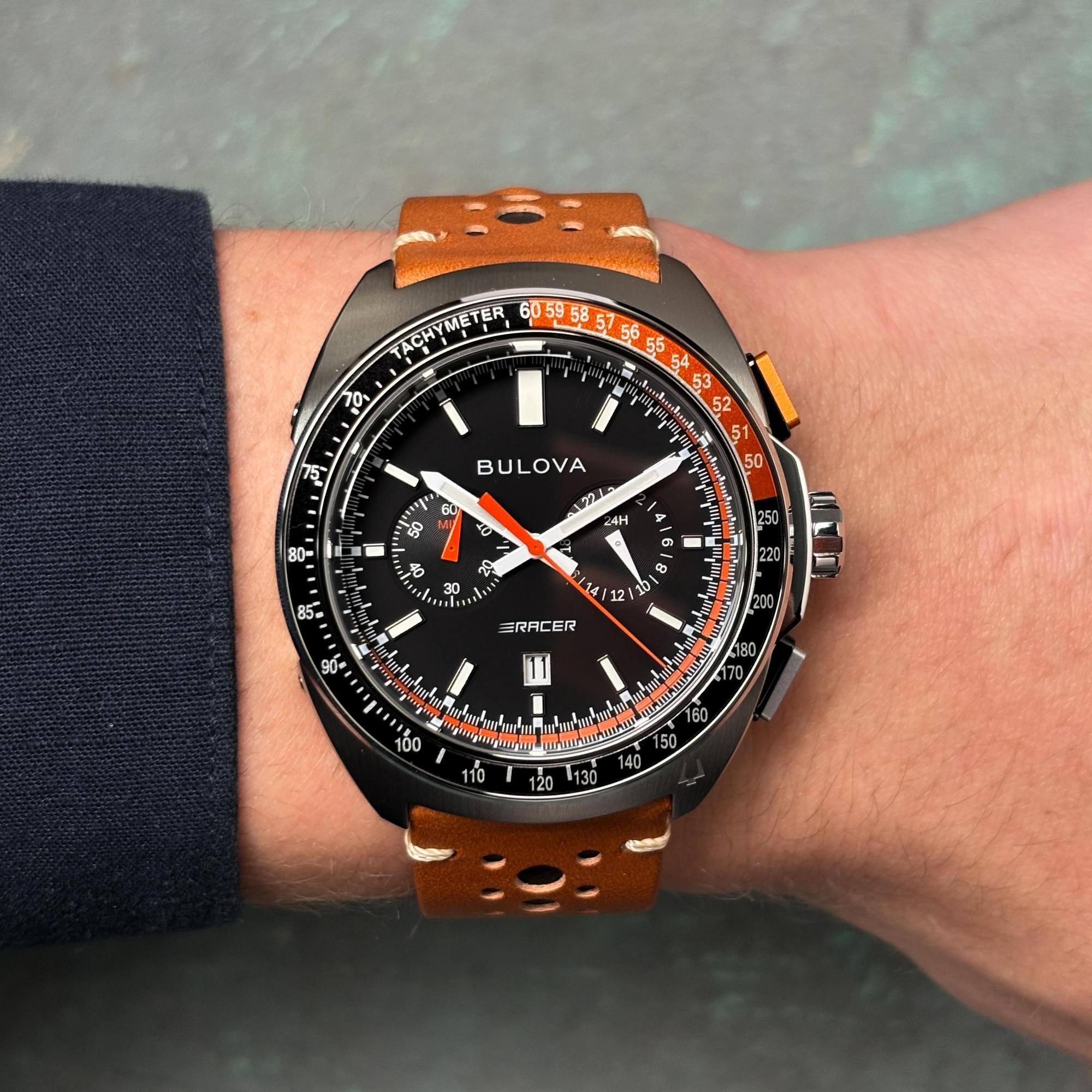 zegarek Bulova 98B427 czarny Męskie - miniatura 11