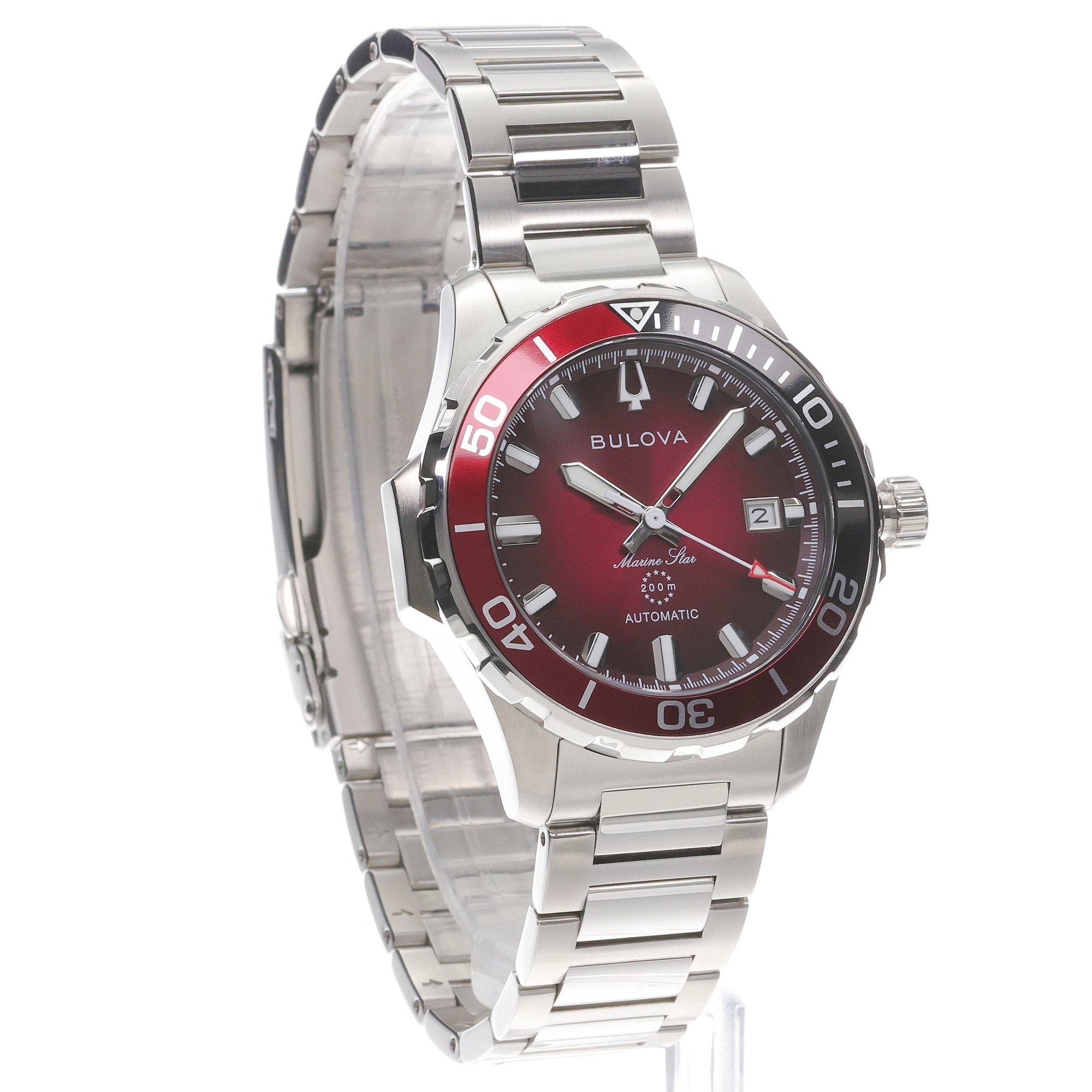 zegarek Bulova 98B472 srebrny Marine Star - miniatura 3
