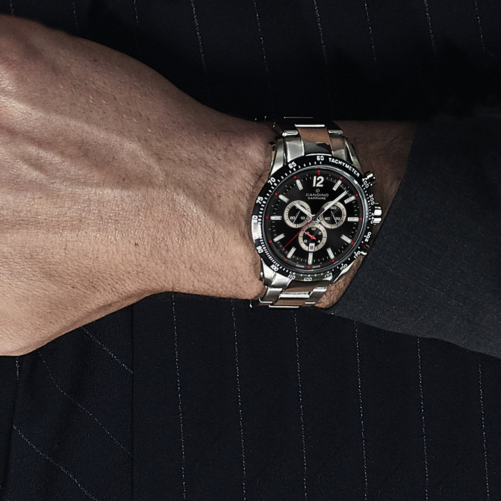 zegarek C4757-4 męski z tachometr GENTS SPORT CHRONOS - miniatura 3