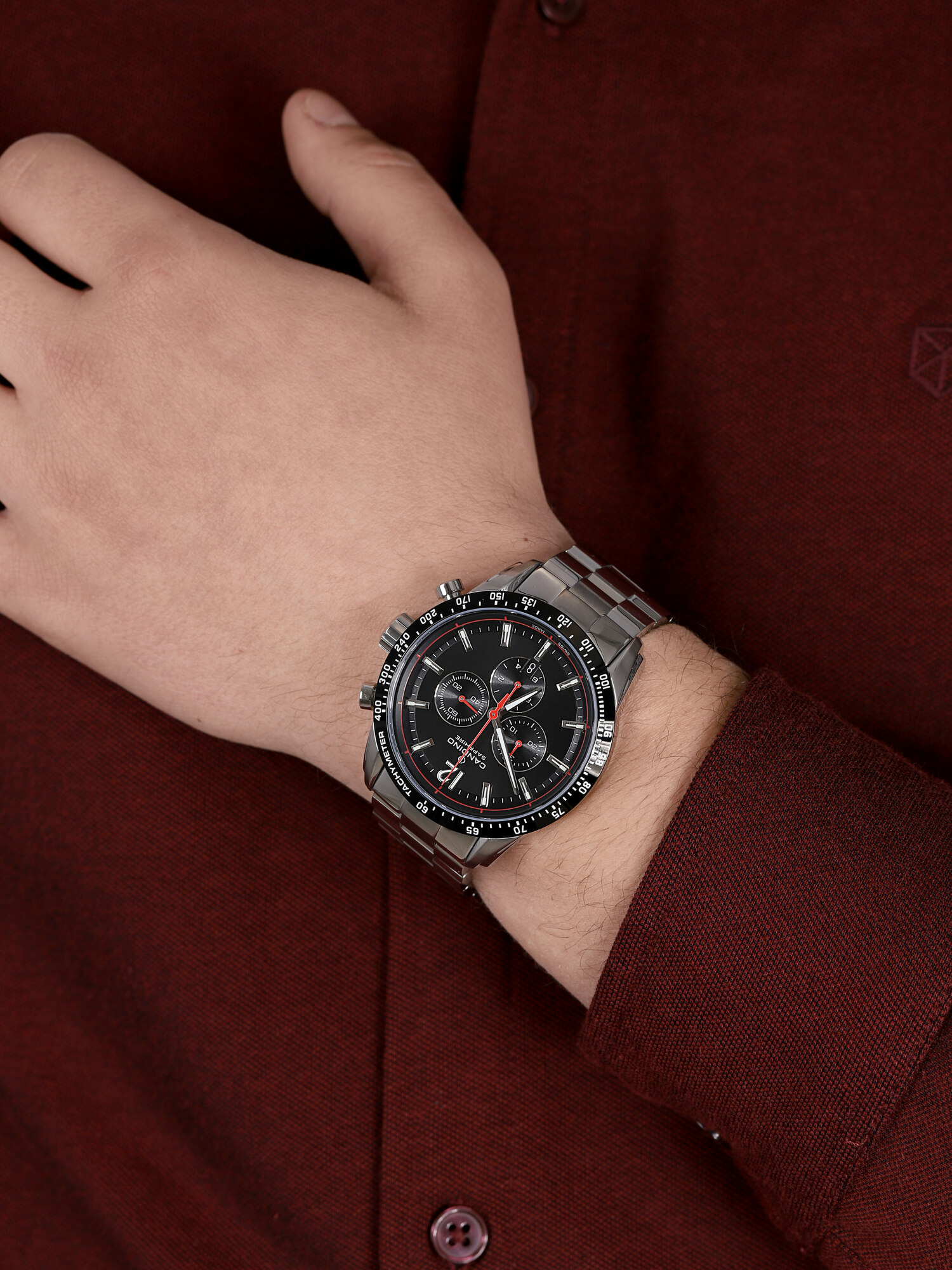 zegarek Candino C4682-4 kwarcowy męski GENTS SPORT CHRONOS - miniatura 3