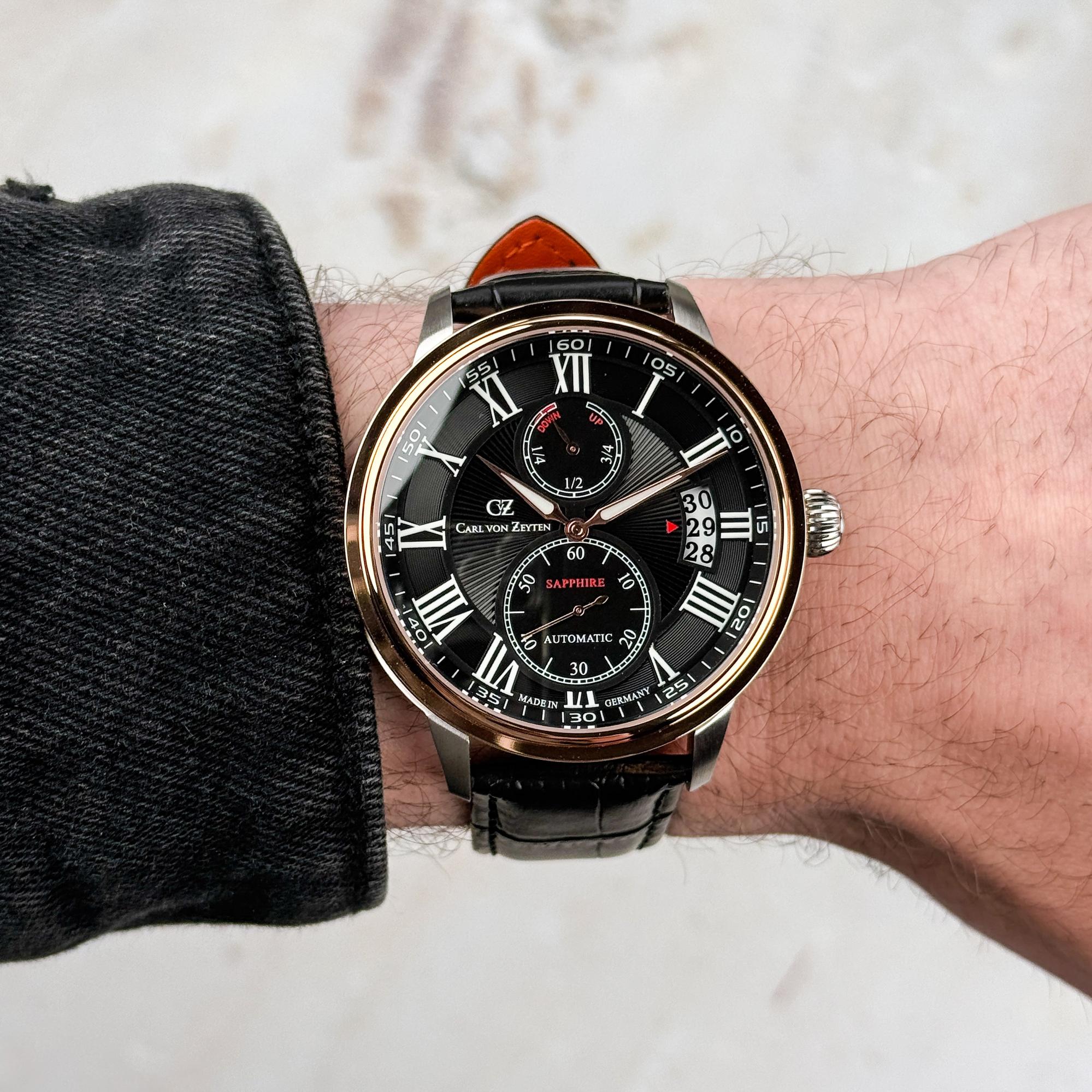 zegarek Carl von Zeyten CVZ0082BKS automatyczny męski Munstertal Munstertal Automatic - miniatura 6