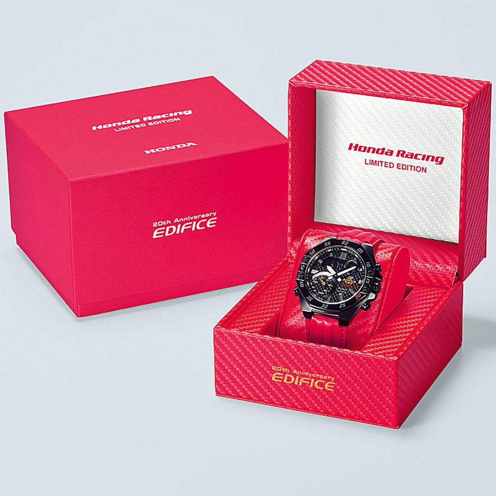 zegarek Edifice ECB-10HR-1AER kwarcowy męski EDIFICE Premium Honda Racing Limited Edition 20th Anniversary - miniatura 6
