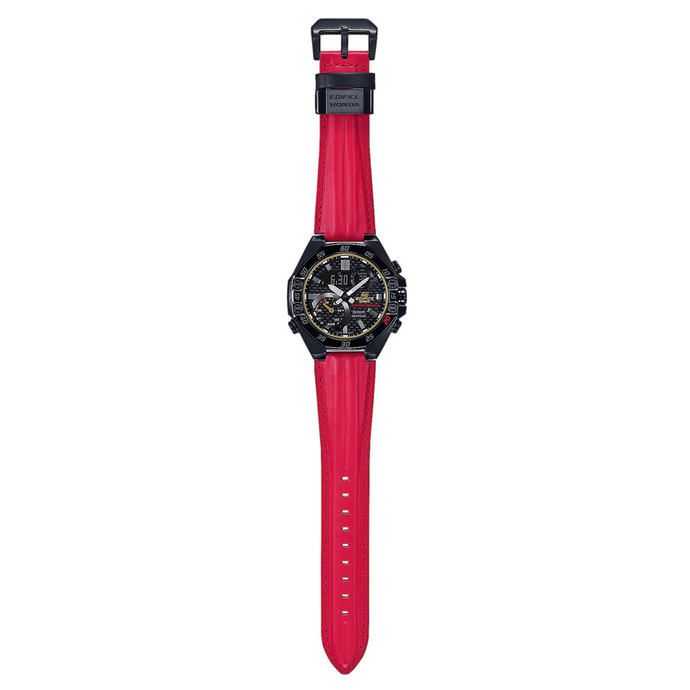 Edifice ECB-10HR-1AER zegarek czarny sportowy EDIFICE Premium pasek - miniatura 5