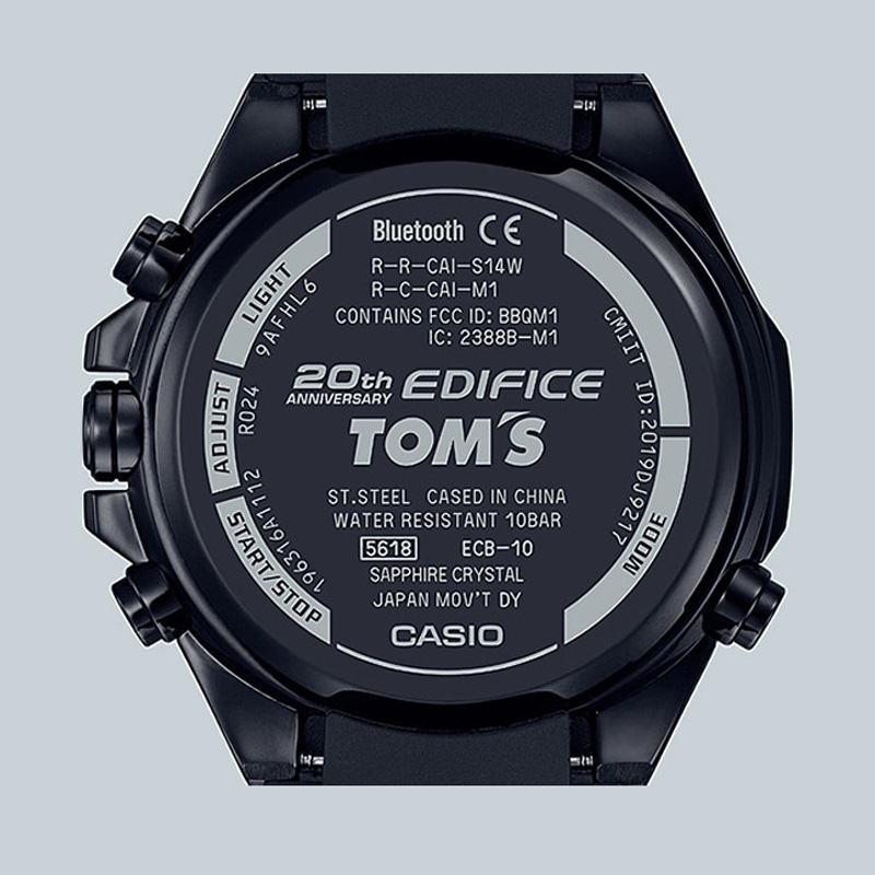 zegarek Edifice ECB-10TMS-1AER kwarcowy męski EDIFICE Premium 20TH ANNIVERSARY EDIFICE TOMS Limited Edition - miniatura 6