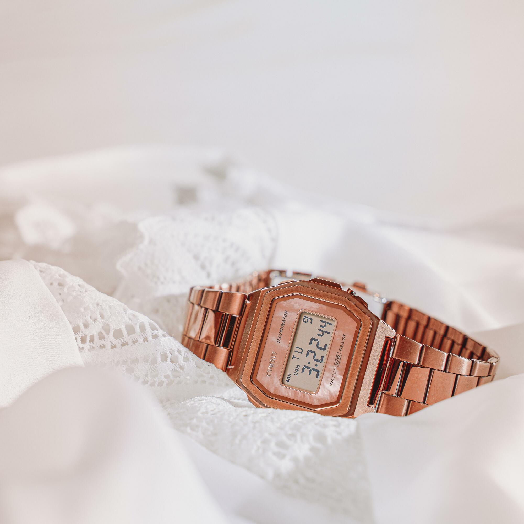 zegarek Casio Vintage A1000RG-5EF brązowy Vintage - miniatura 7