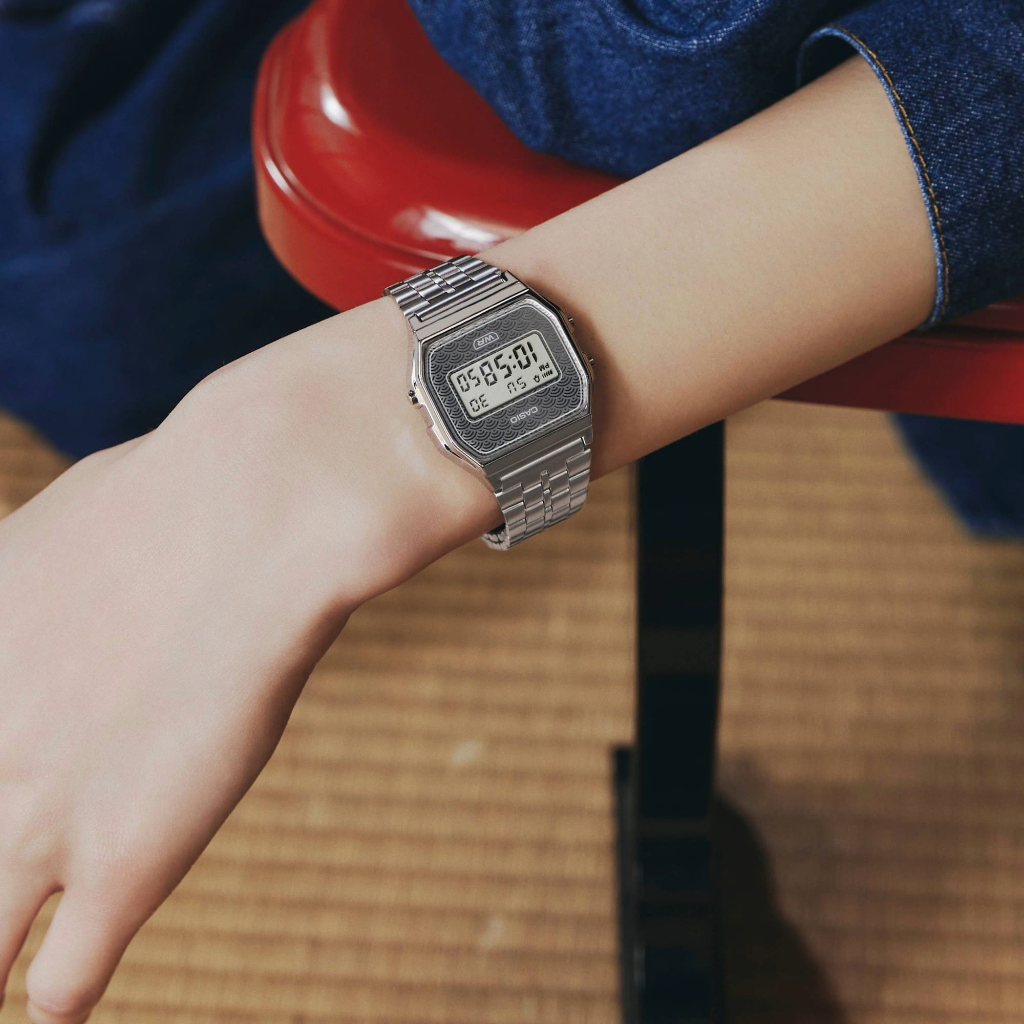 zegarek Casio Vintage A159WEVJ-7ER srebrny VINTAGE Midi - miniatura 7