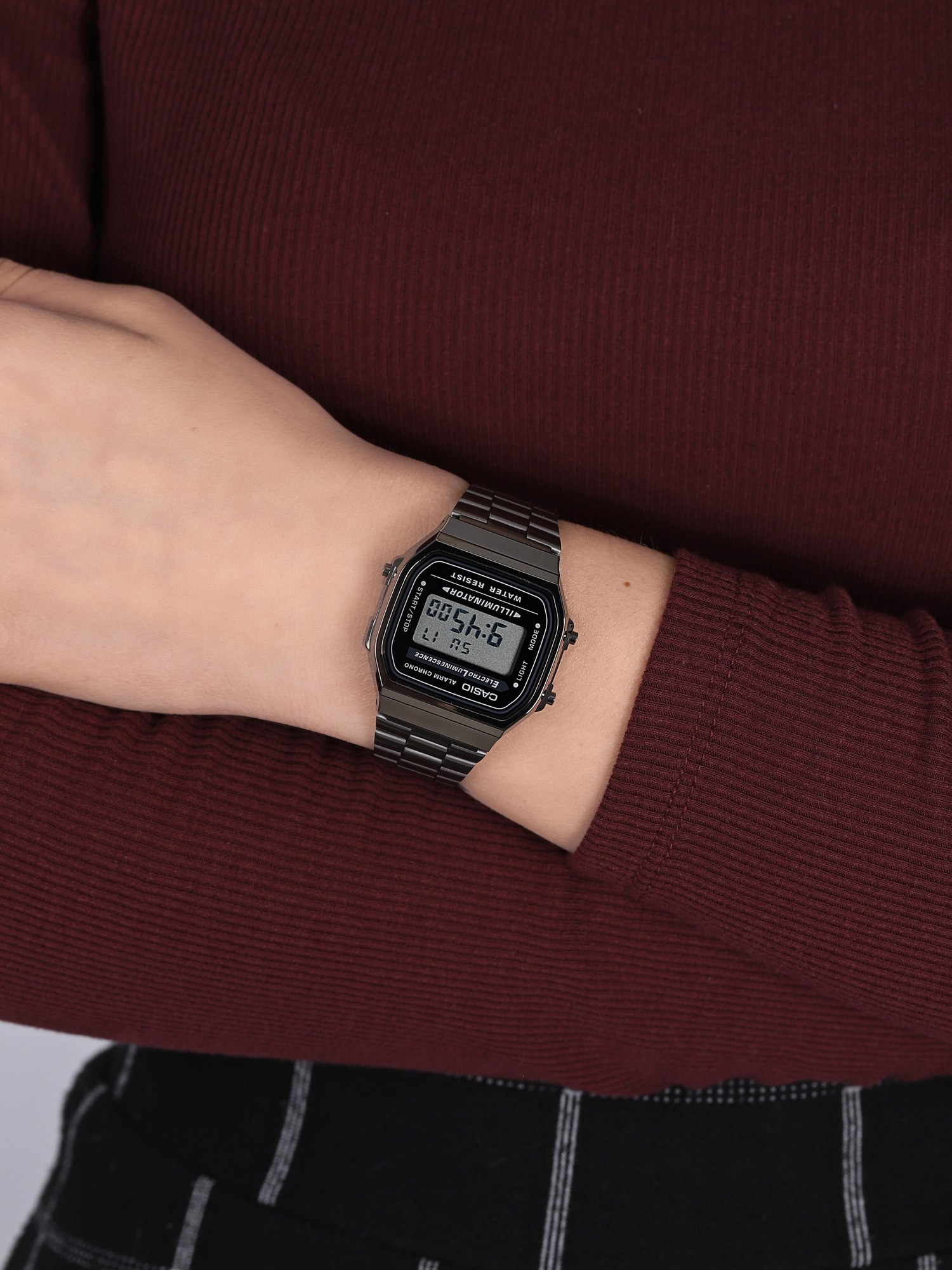 zegarek Casio Vintage A168WEGG-1AEF szary Vintage