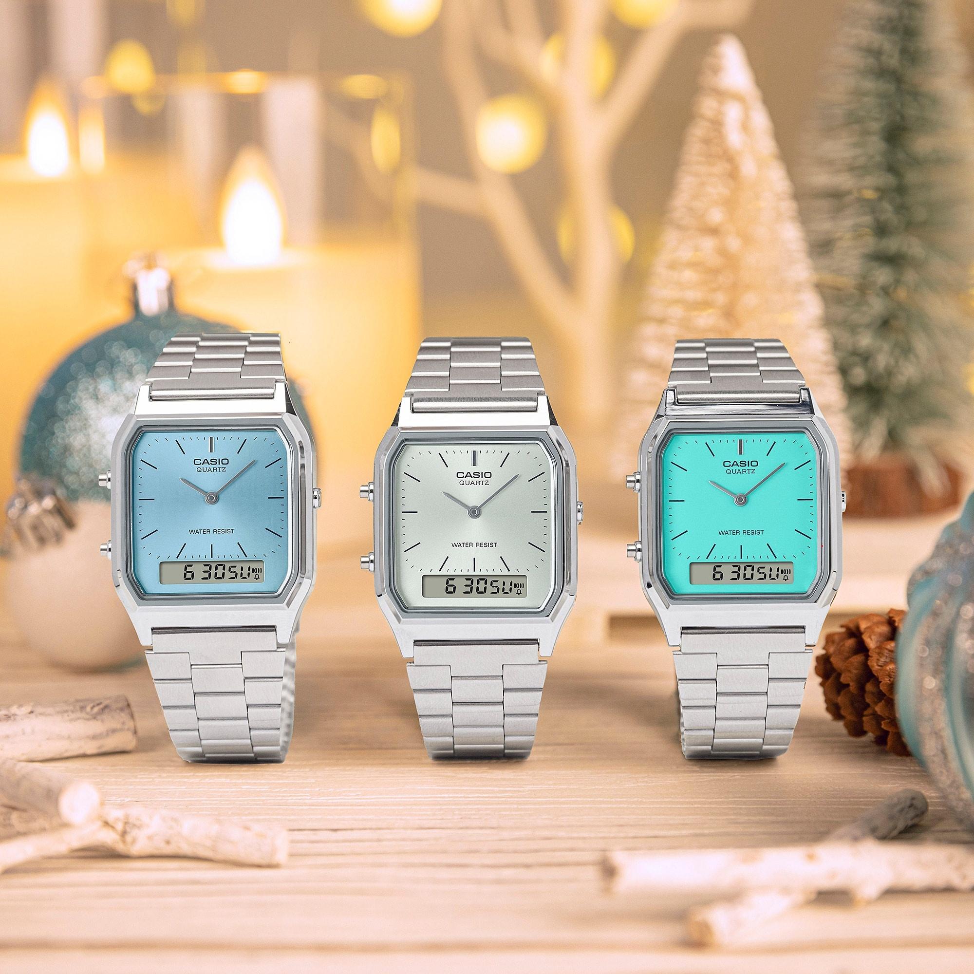 zegarek Casio Vintage AQ-230A-2A2MQYEF kwarcowy męski VINTAGE Maxi Maxi - miniatura 5