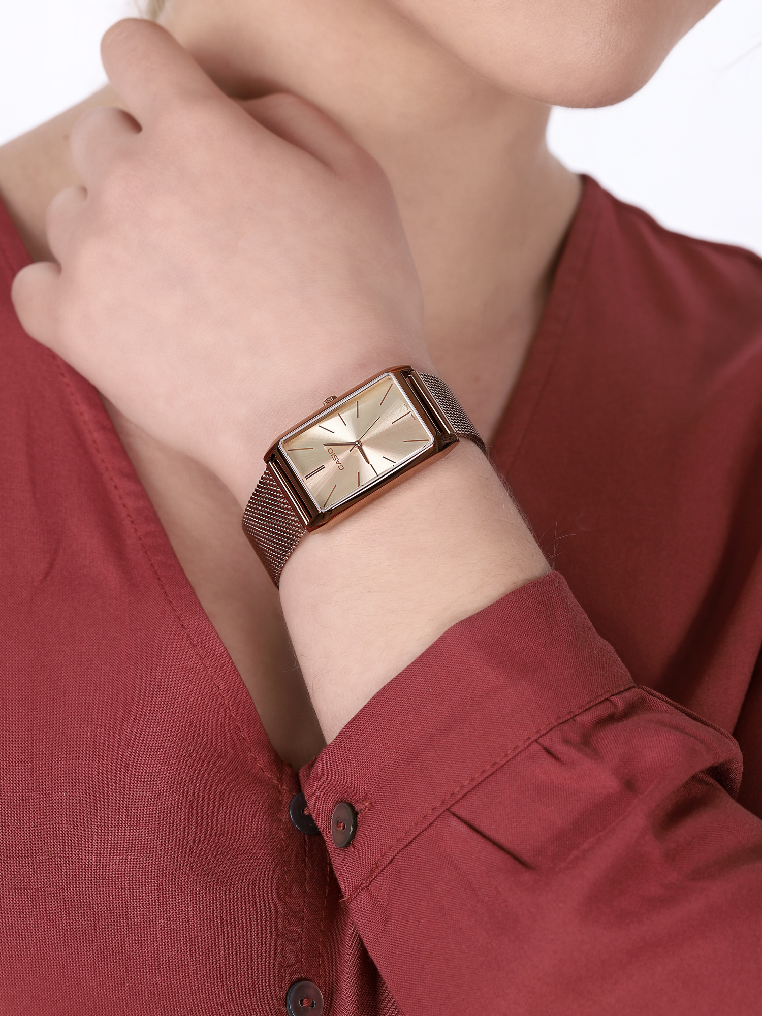 zegarek Casio Vintage LTP-E156MR-9AEF różowe złoto VINTAGE Instashape - miniatura 3