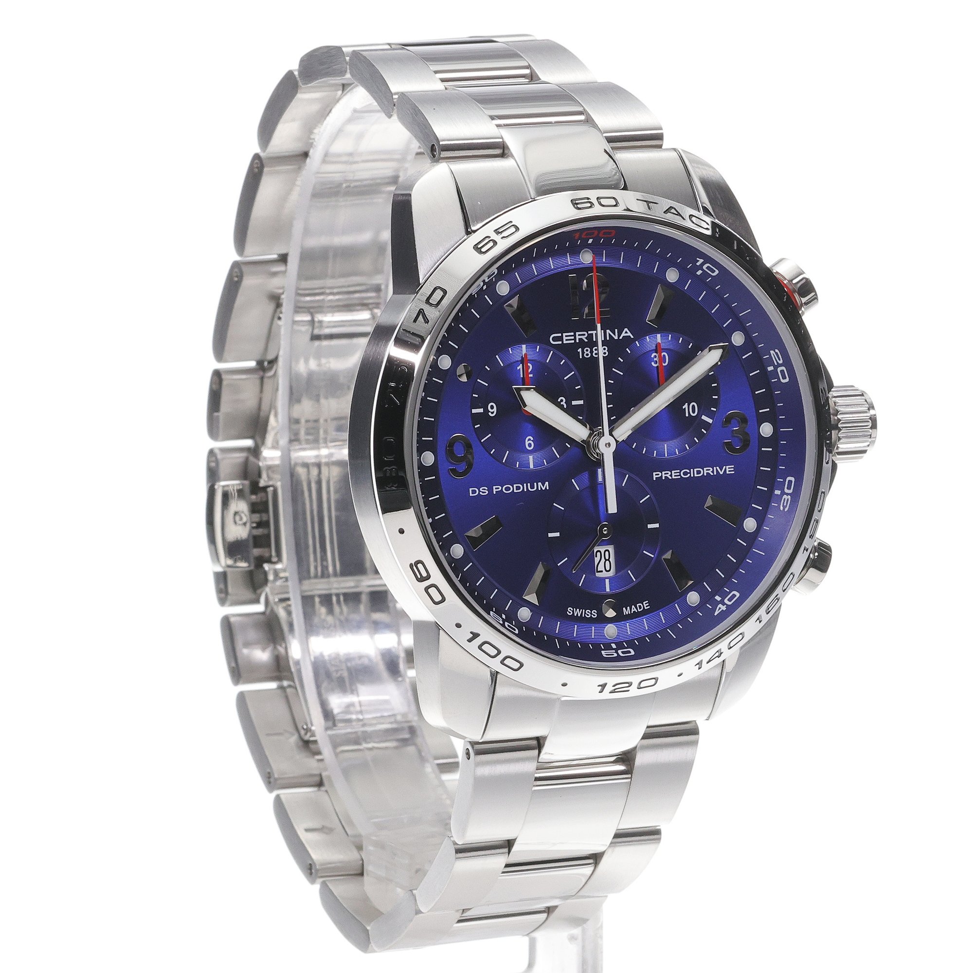zegarek Certina C0016471104700 DS Podium Chronograph 1-100 sec 44mm męski z chronograf DS Podium