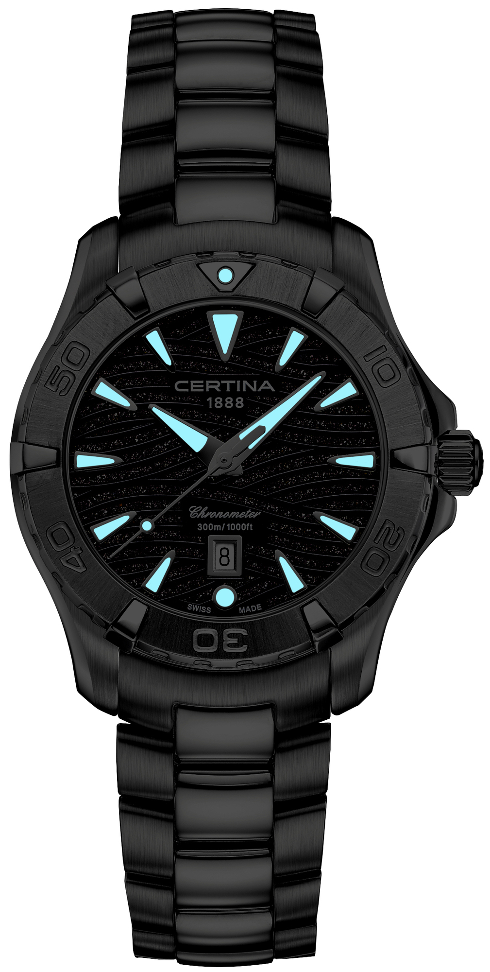 zegarek Certina C024.447.11.051.02 DS-2 Chronograph 1/100 sec męski z tachometr DS-2
