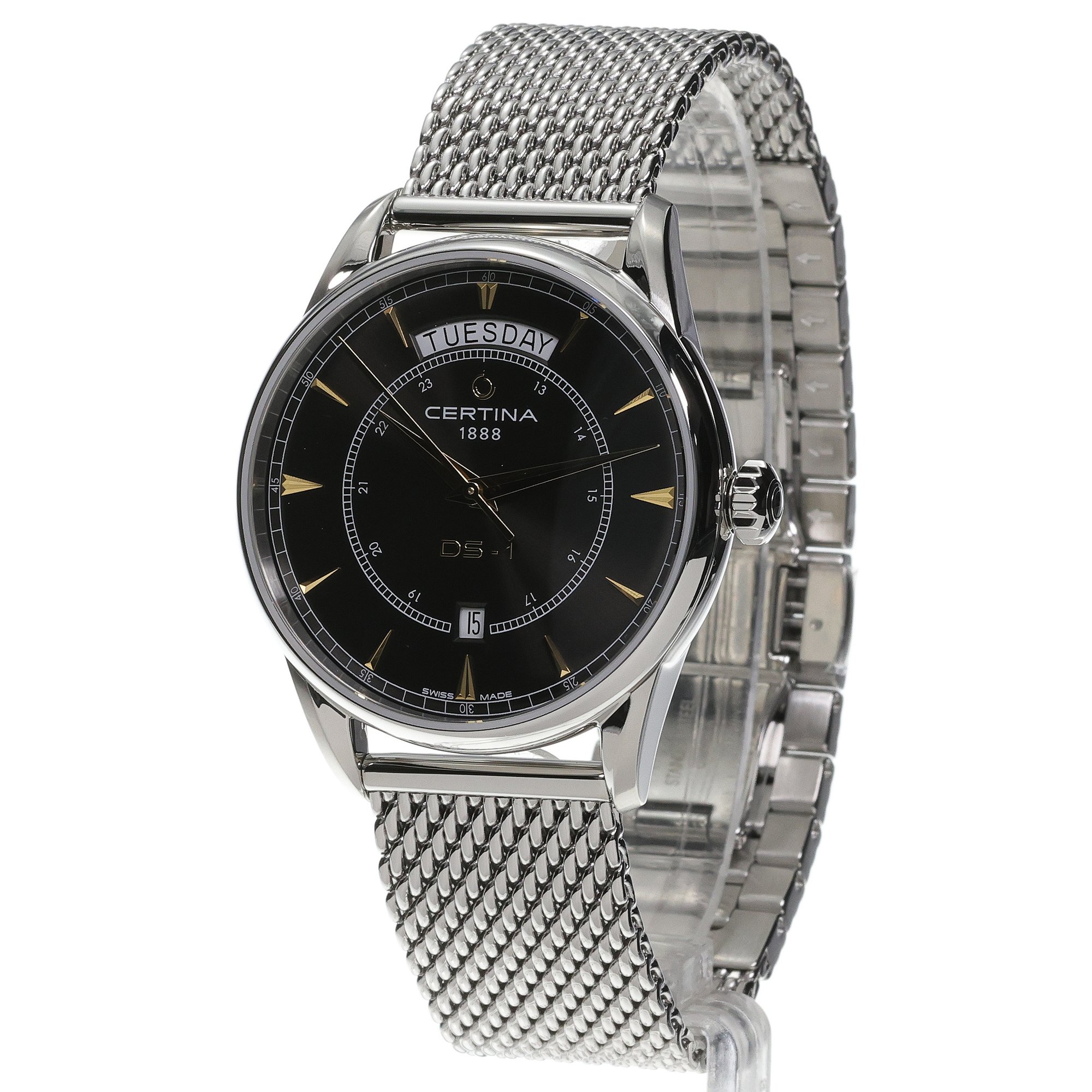 zegarek Certina C0294301105100 DS-1 Day Date 40mm DS-1 szafirowe