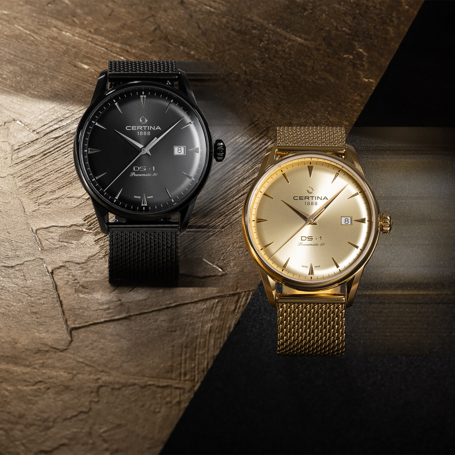 zegarek Certina C0298073305100 automatyczny męski DS-1 DS-1 Automatic