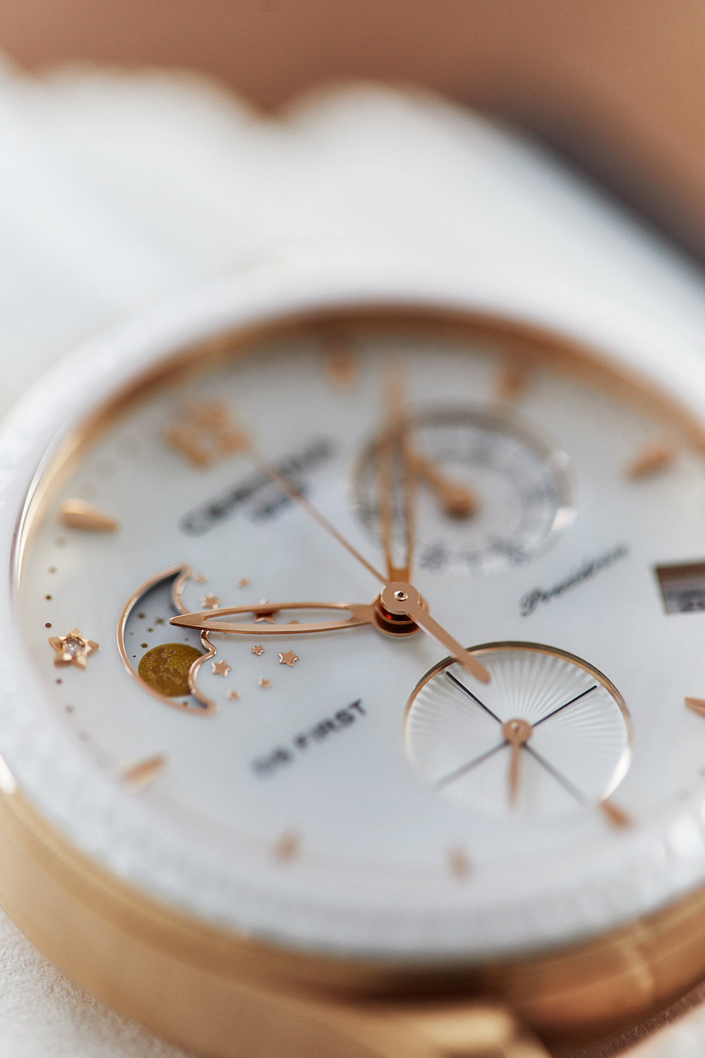 zegarek Certina C030.250.36.106.00 kwarcowy damski DS First Lady DS First Lady Chronograph Moon Phase - miniatura 6