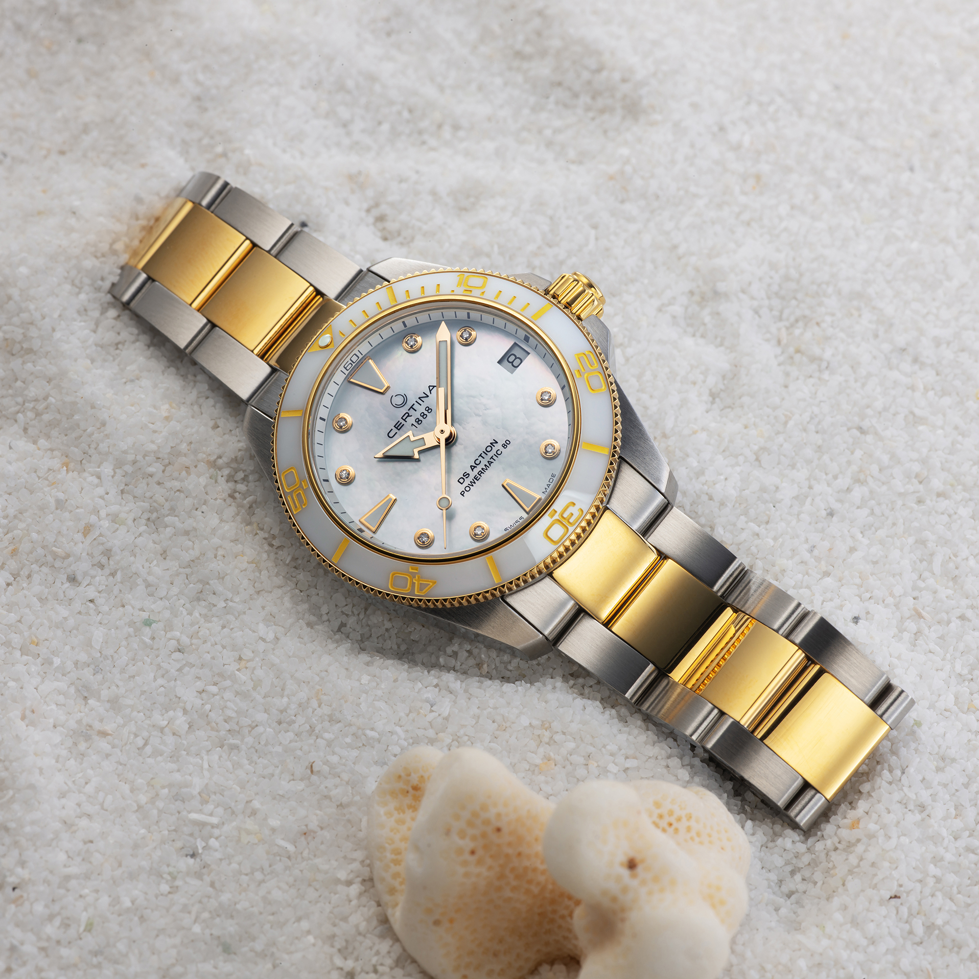 zegarek Certina C0320072211600 automatyczny damski DS Action DS Action Lady Diamonds - miniatura 10