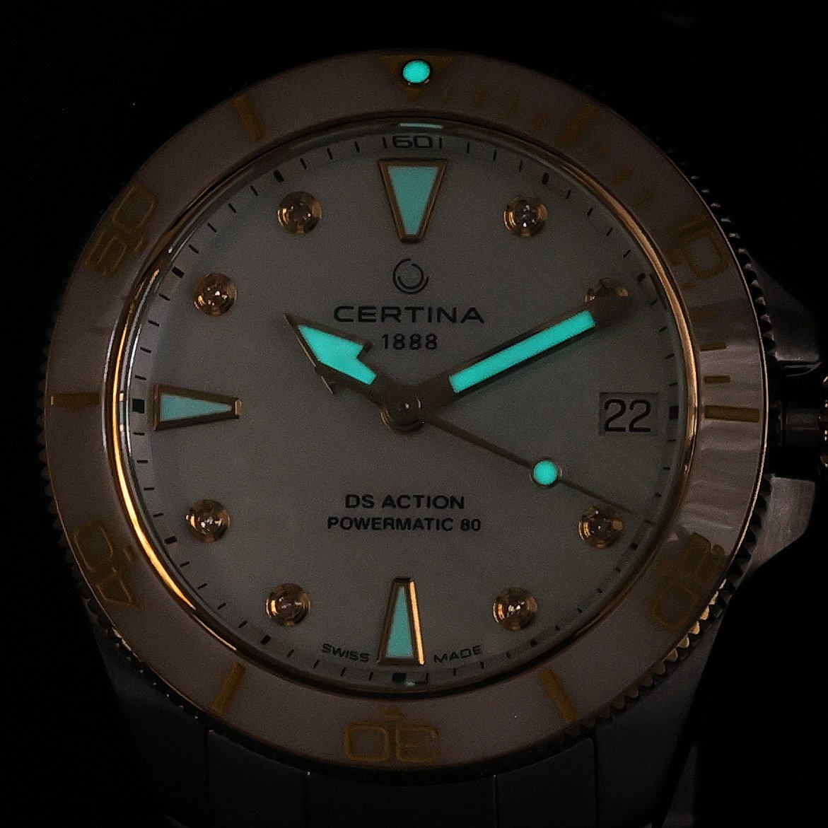 zegarek Certina C0320072211600 DS Action Lady Diamonds 35mm DS Action szafirowe - miniatura 5