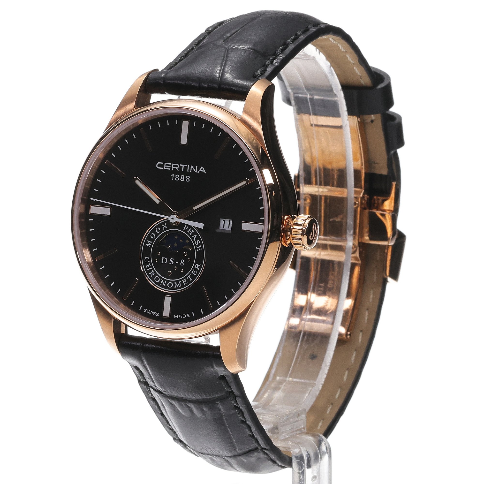 zegarek Certina C0334573605100 DS-8 Moon Phase 40mm DS-8 szafirowe - miniatura 2