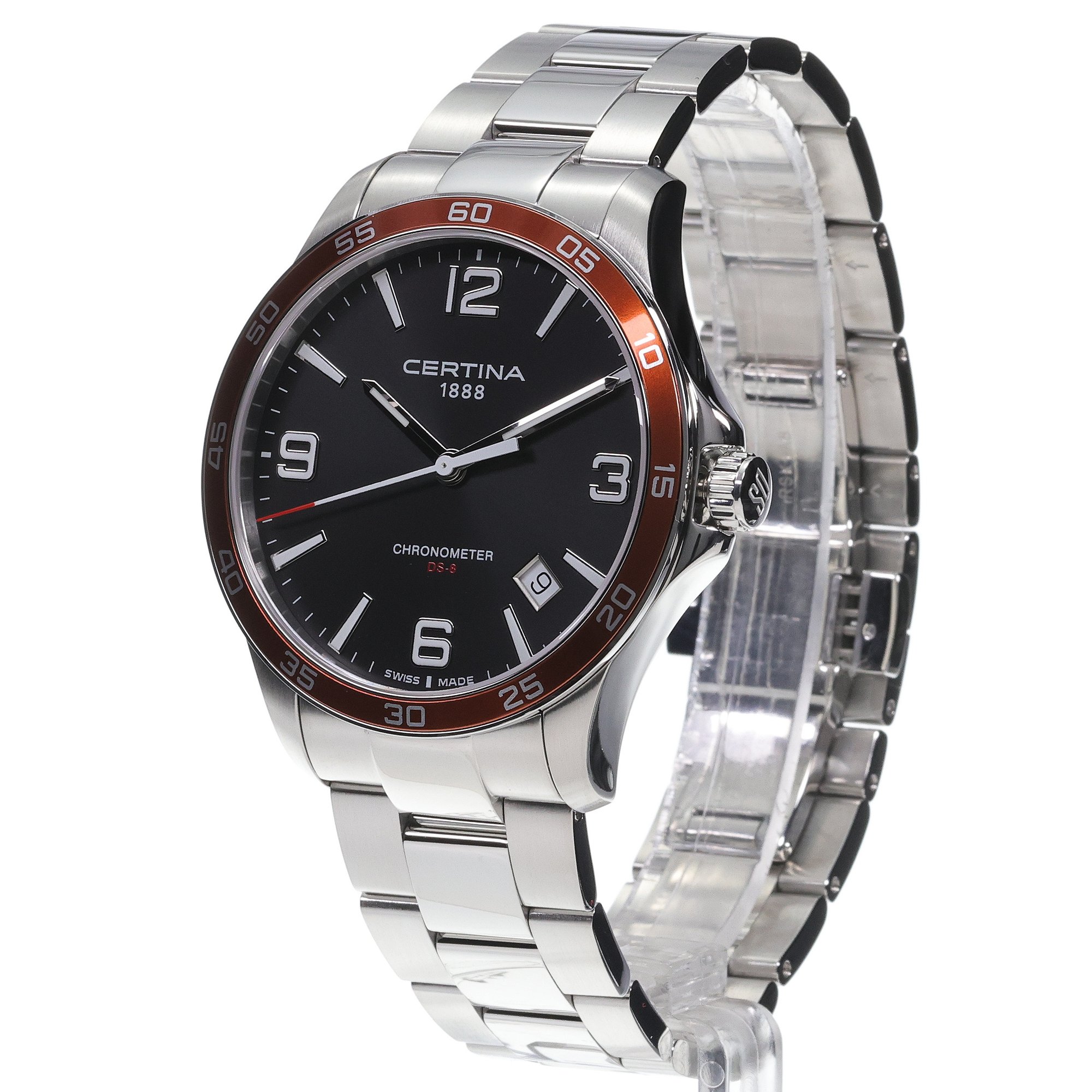 zegarek Certina C0338511105701 kwarcowy męski DS-8 DS-8 Chronometer Gent 42mm - miniatura 2