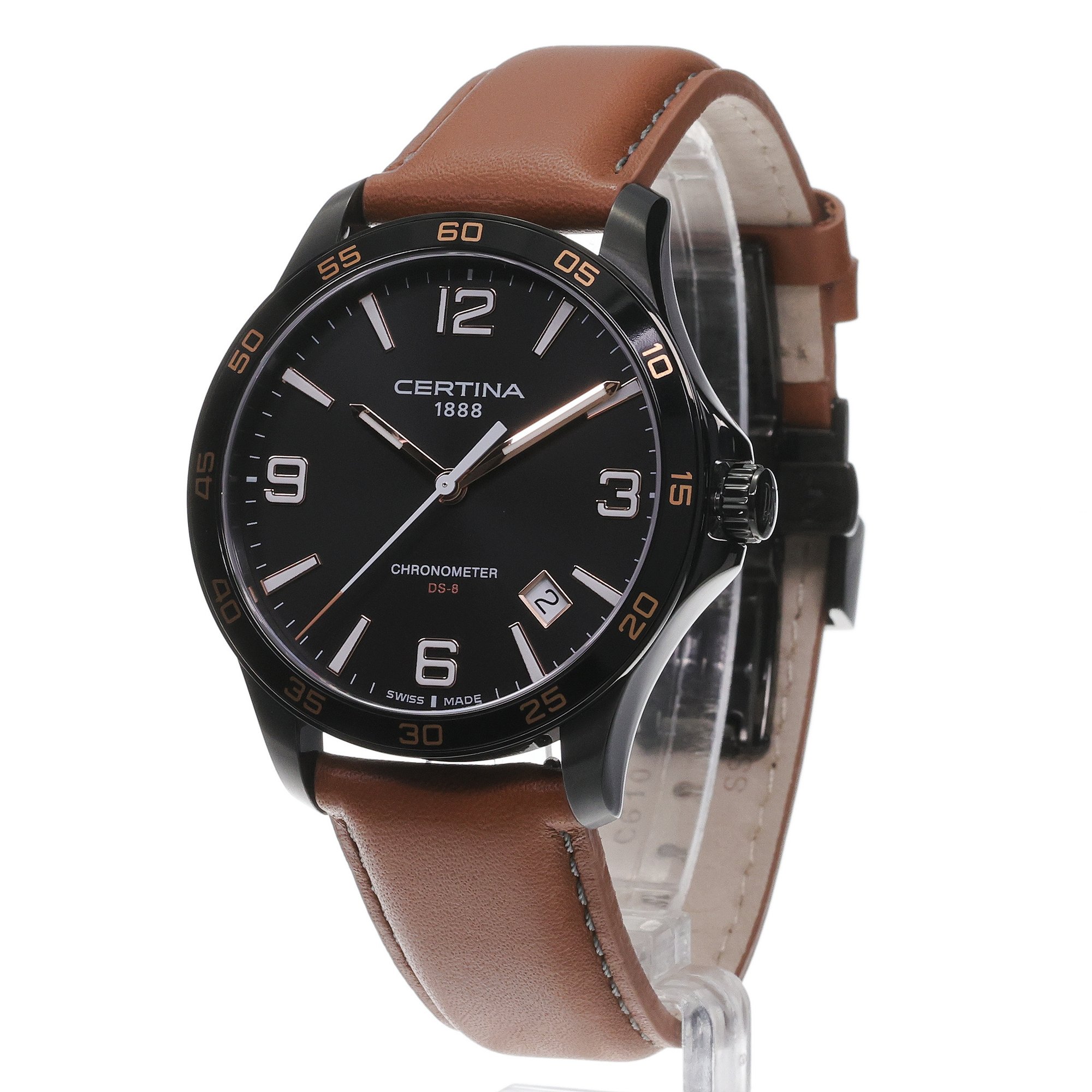 zegarek Certina C0338513605700 kwarcowy męski DS-8 DS-8 Chronometer 42mm