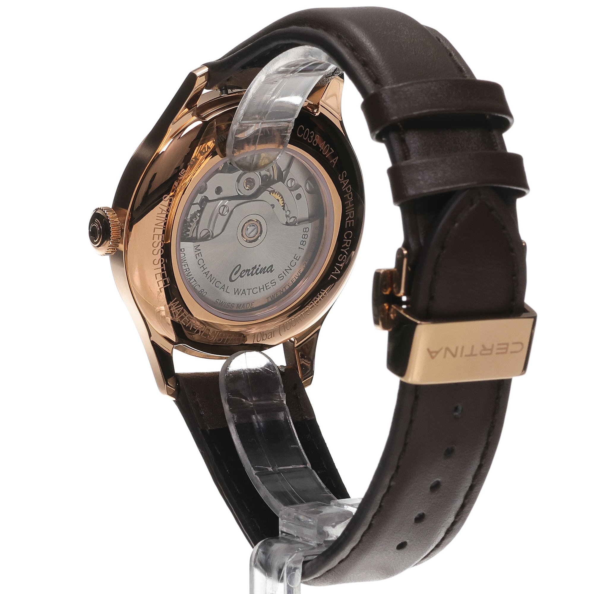 zegarek Certina C0384073608700 automatyczny męski DS DS Powermatic 80 40mm - miniatura 4