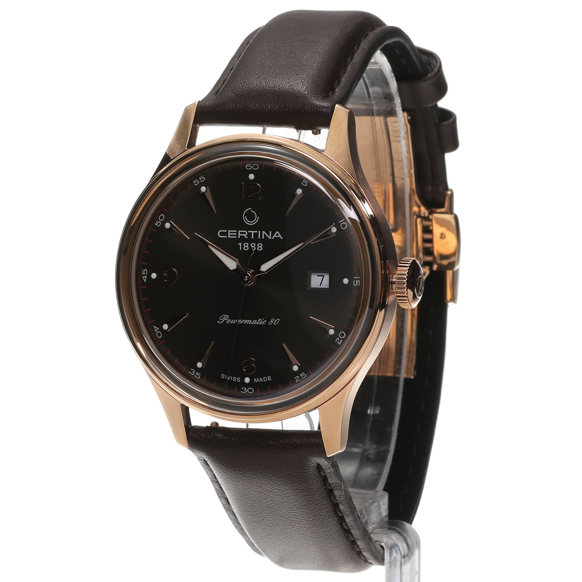 zegarek Certina C0384073608700 różowe złoto DS - miniatura 2