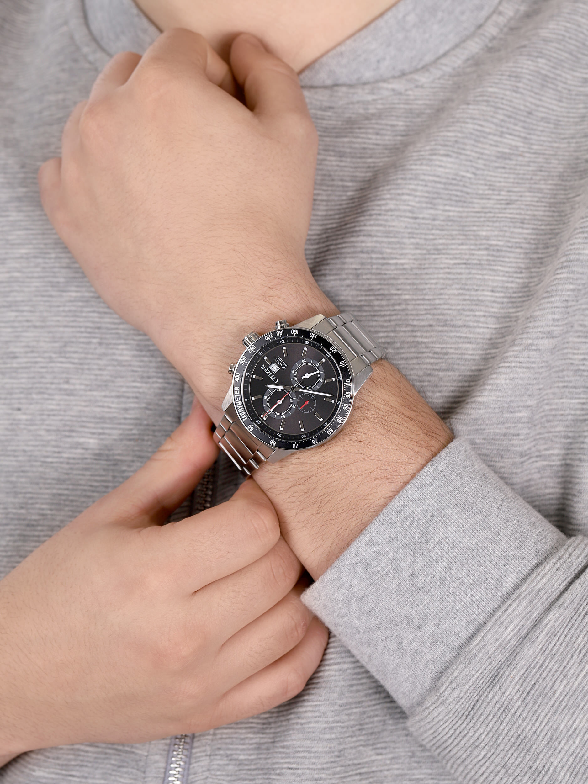 zegarek Citizen AN3600-59E męski z tachometr Chrono