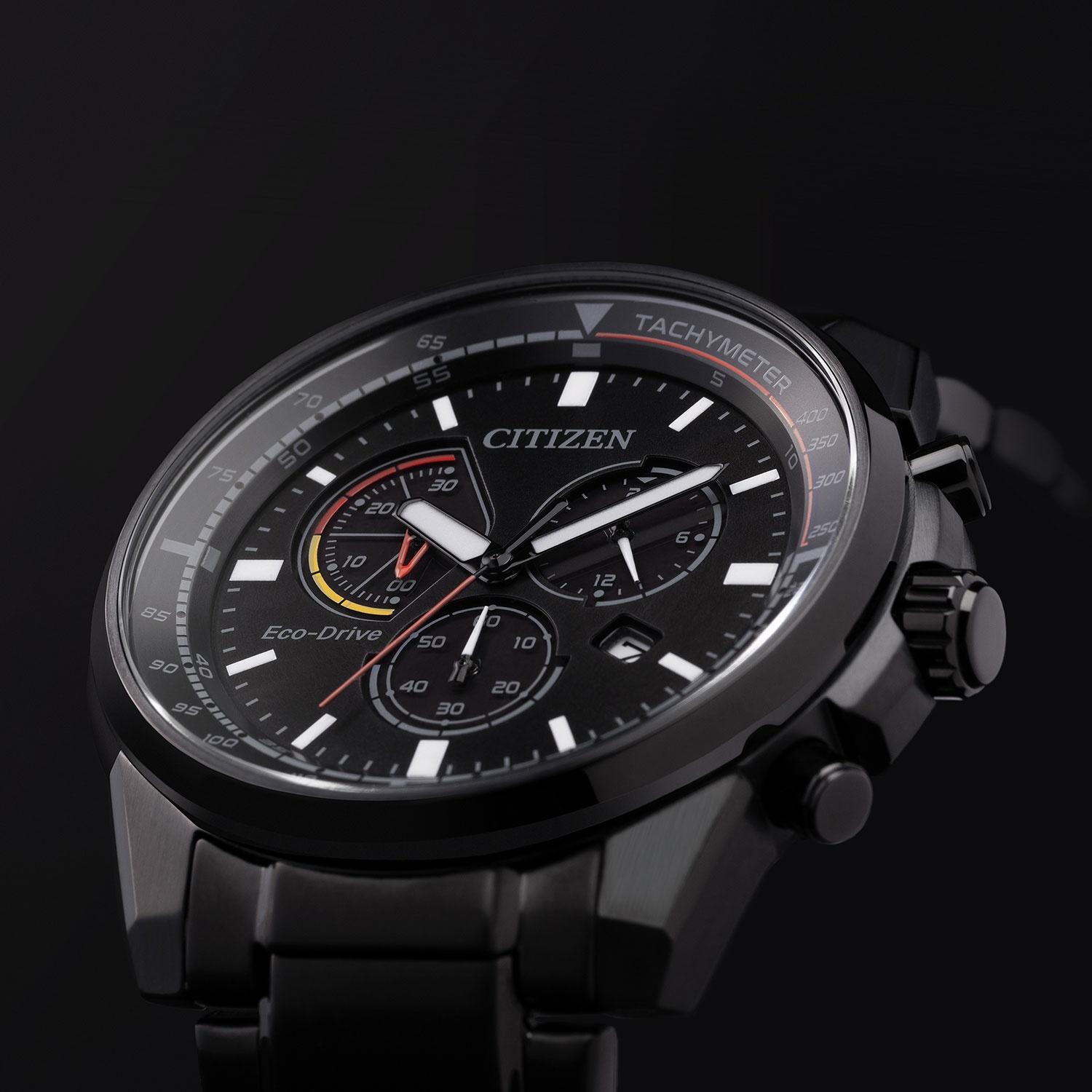 zegarek Citizen AT1195-83E męski z tachometr Ecodrive - miniatura 3